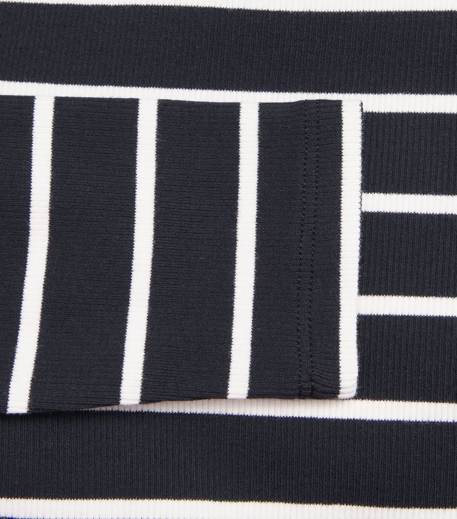 Stretch-Cotton Stripe Perfect Basic Top NAVY/SOFT WHITE Image 5