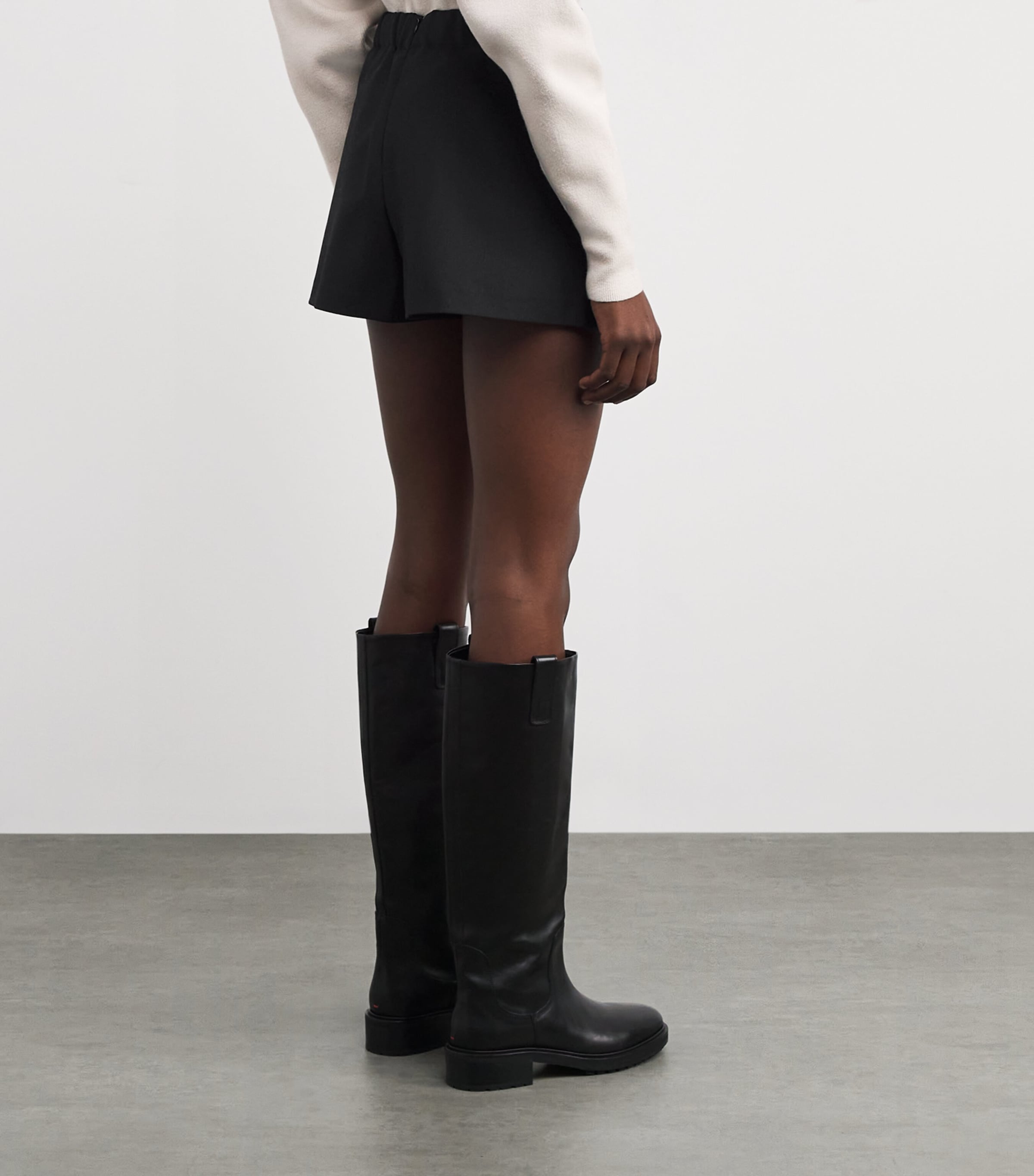 Asymmetric Tailored Skort BLACK Image 4