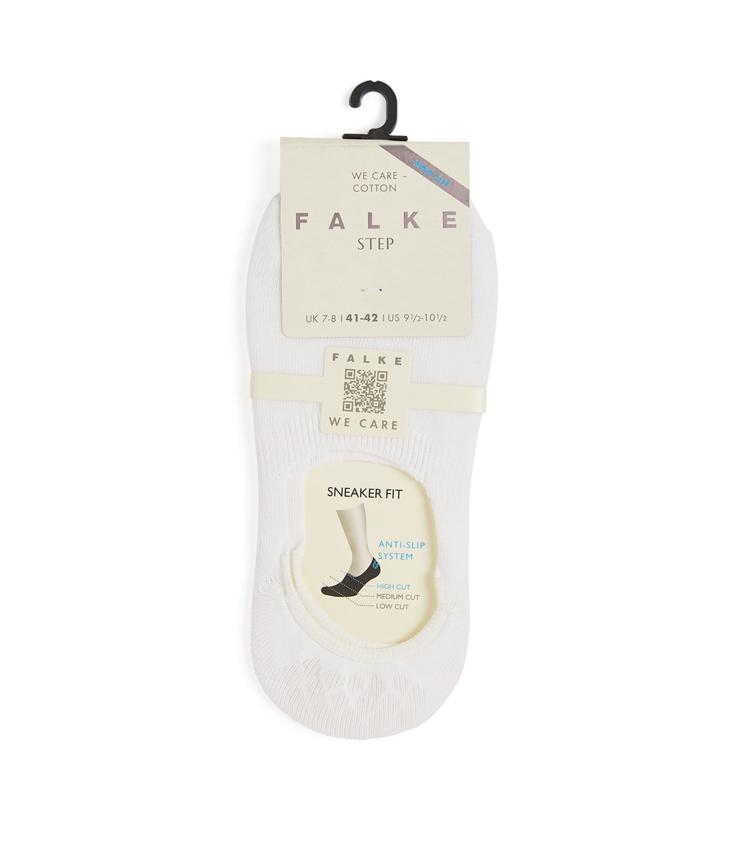 Falke Womens High-Step Sneaker Socks White Image 1