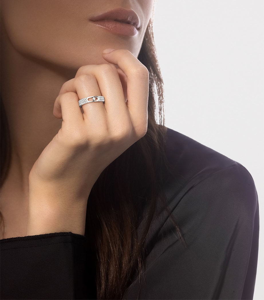 Messika Move Joaillerie White Gold and Diamond Pavé Wedding Ring White Gold Image 2