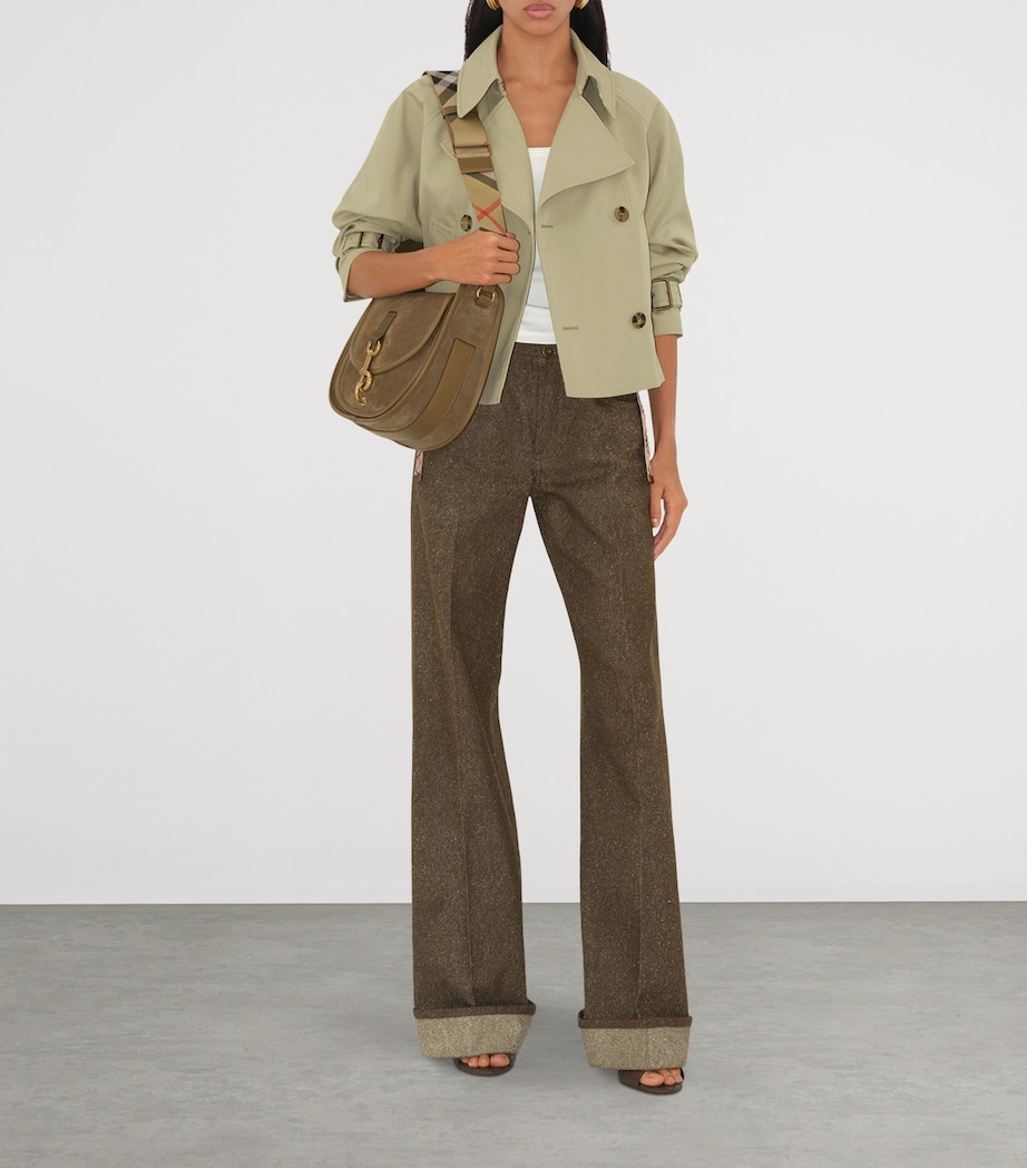 Small Suede B Clip Messenger Bag SWEEP Image 2