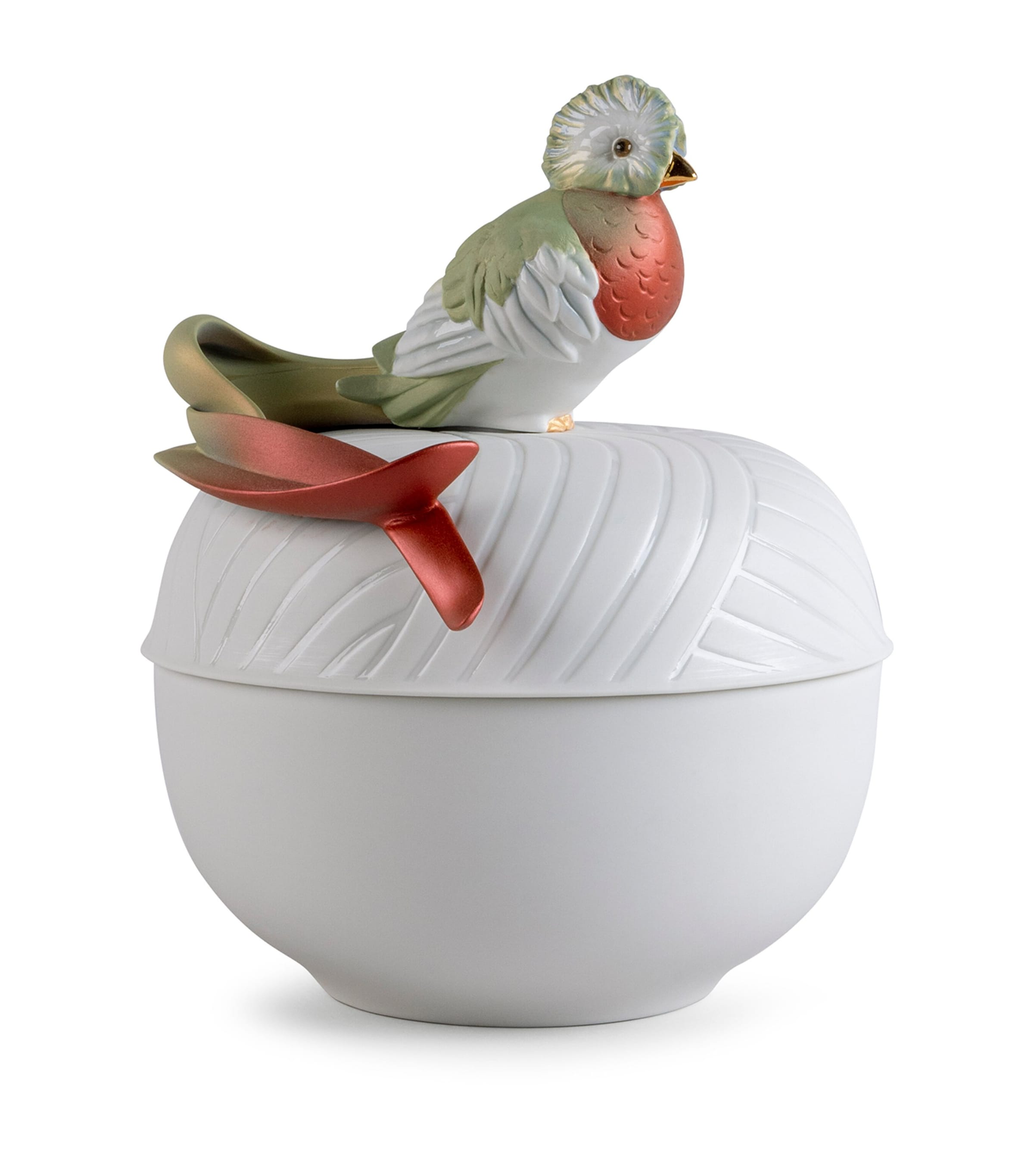 Lladrò Porcelain Quetzal Box In White