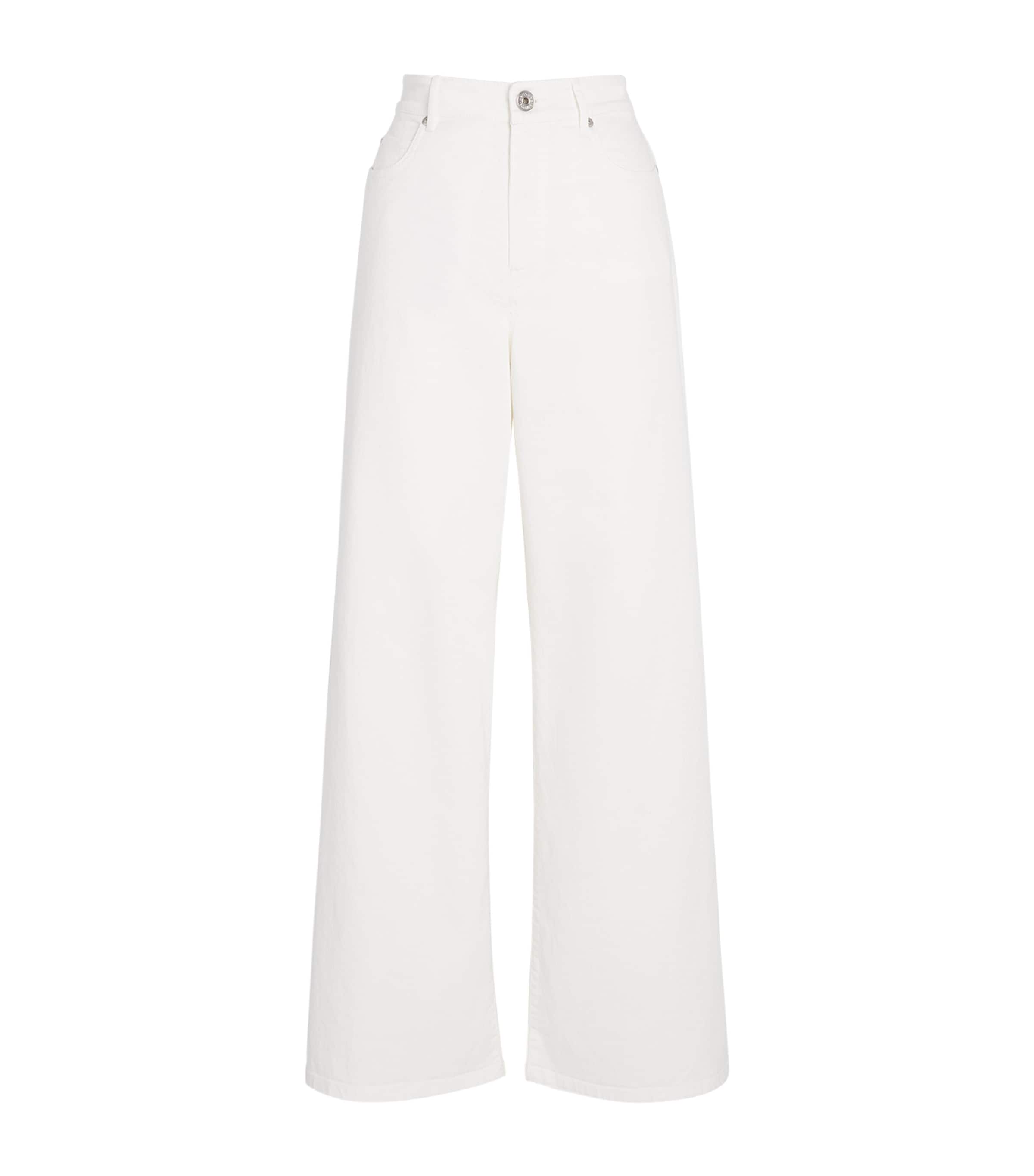 Weekend Max Mara Wide-leg Jeans In White
