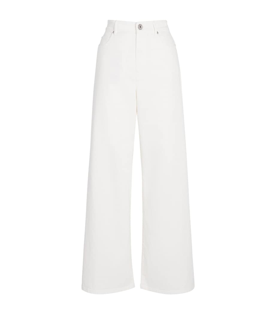 Wide-Leg Jeans WHITE Image 1