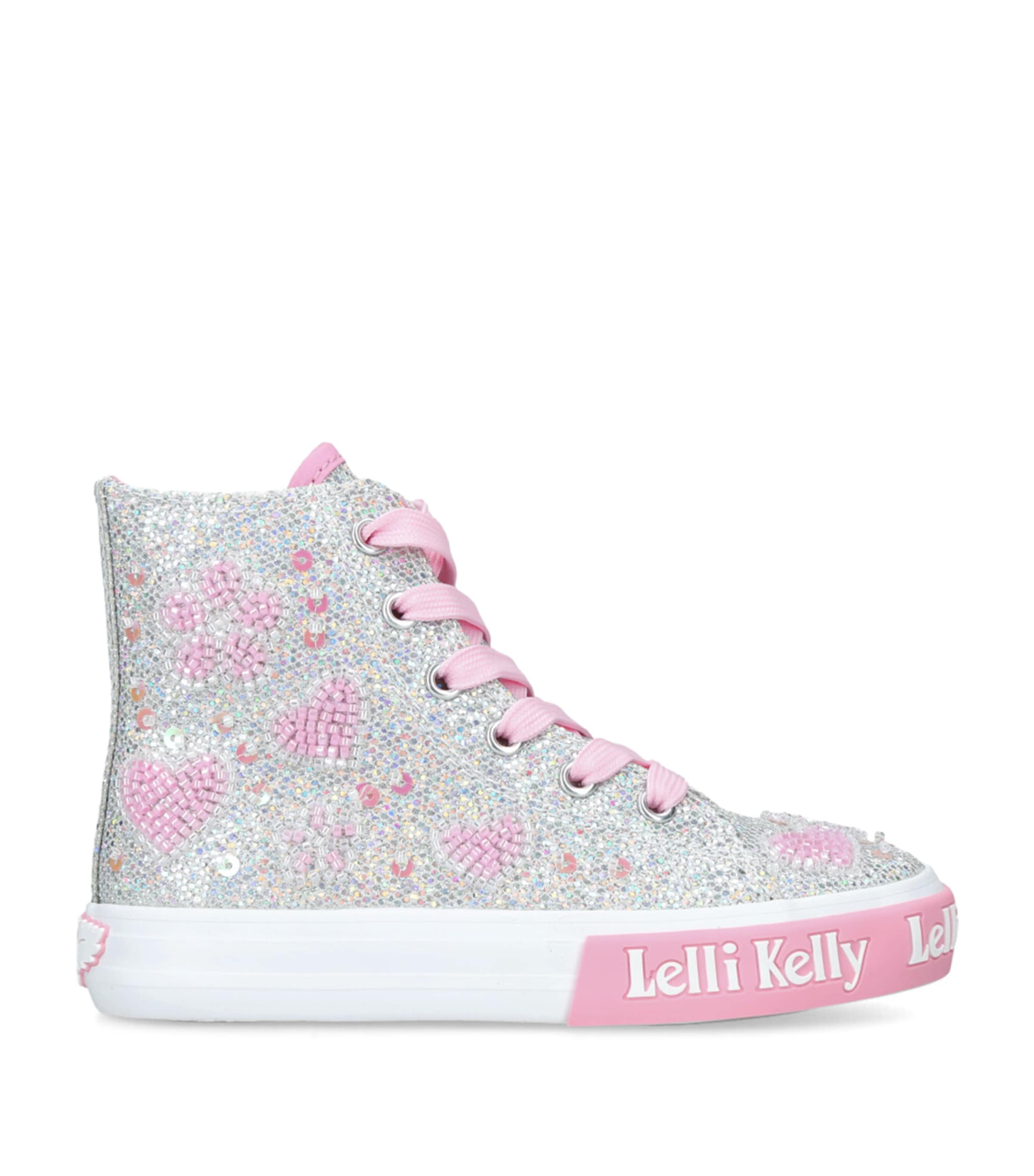 LELLI KELLY EMBELLISHED CRESSIDA HIGH-TOP SNEAKERS 