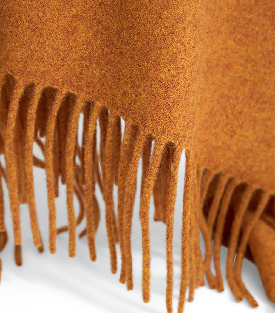 Cashmere Uno Throw (200cm x 145cm) HONEY Image 3