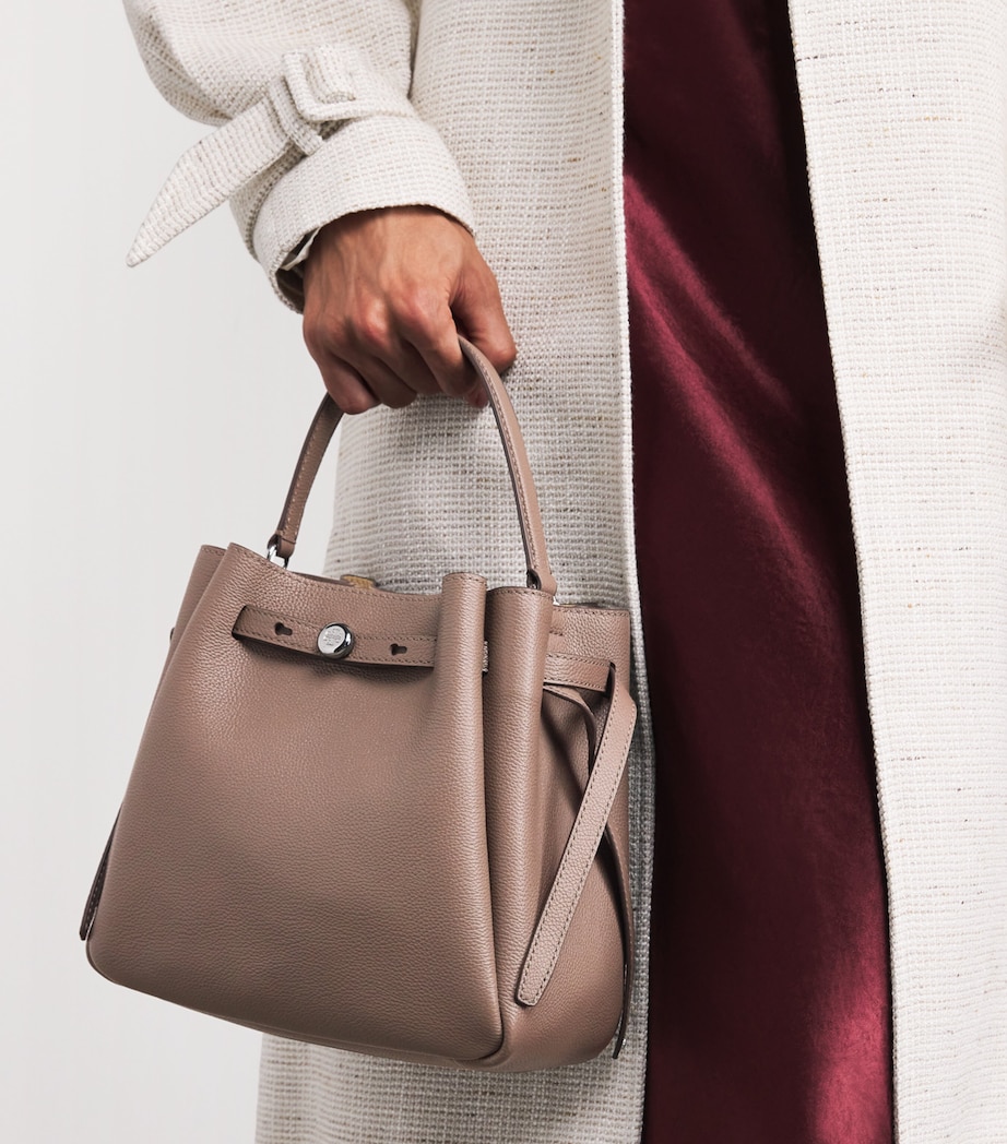 Leather Romy Bucket Bag WILD MUSHROOM Image 5