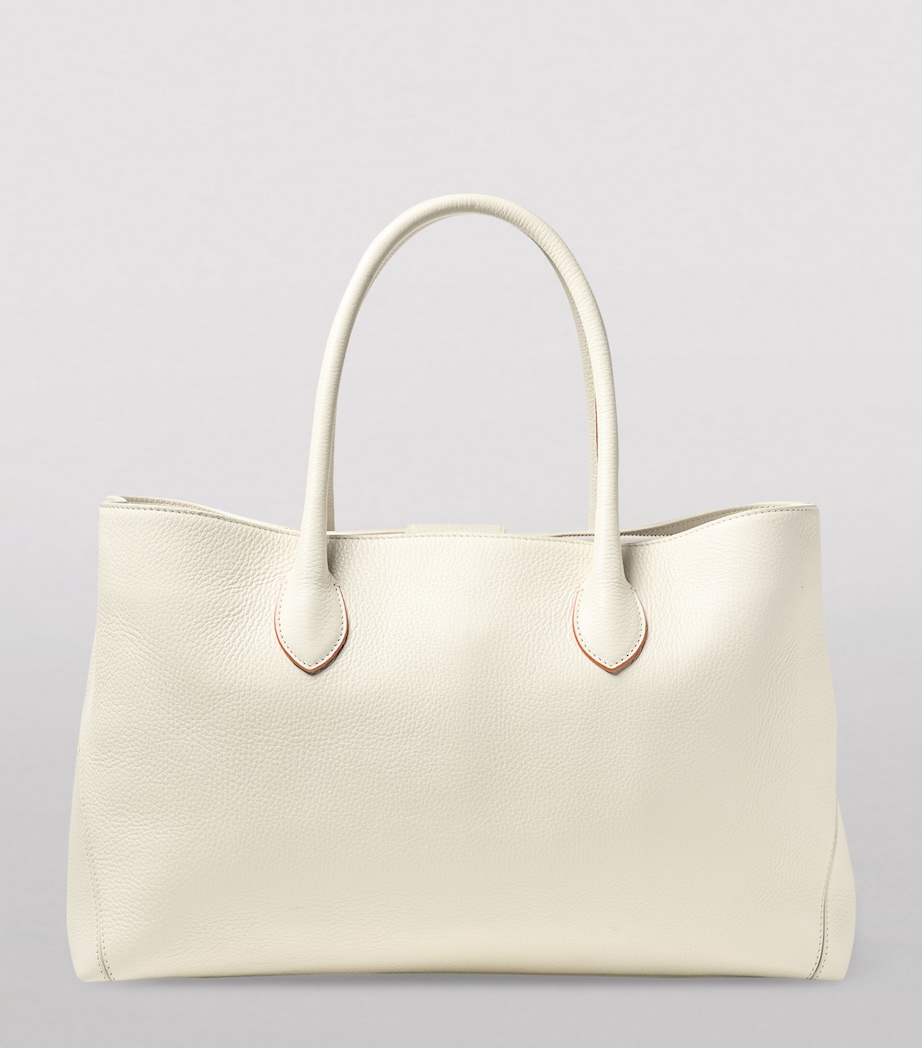 Leather London Tote Bag IVORY Image 4