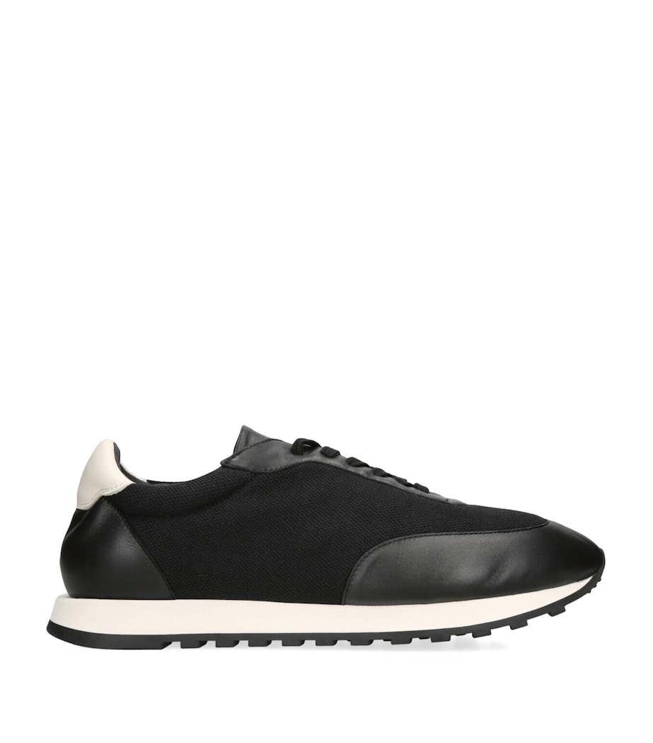 Golden Goose Mens Owen Runner Sneakers Silver Image 1