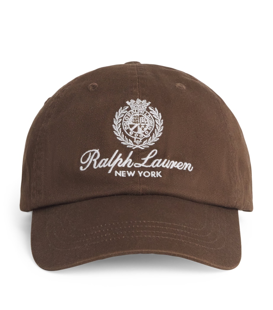 Polo Ralph Lauren Embroidered Crest Cap Branch Brown Image 1