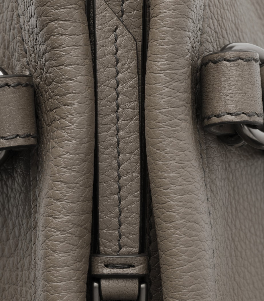 Large Leather Top-Handle Bag F0572 Image 6