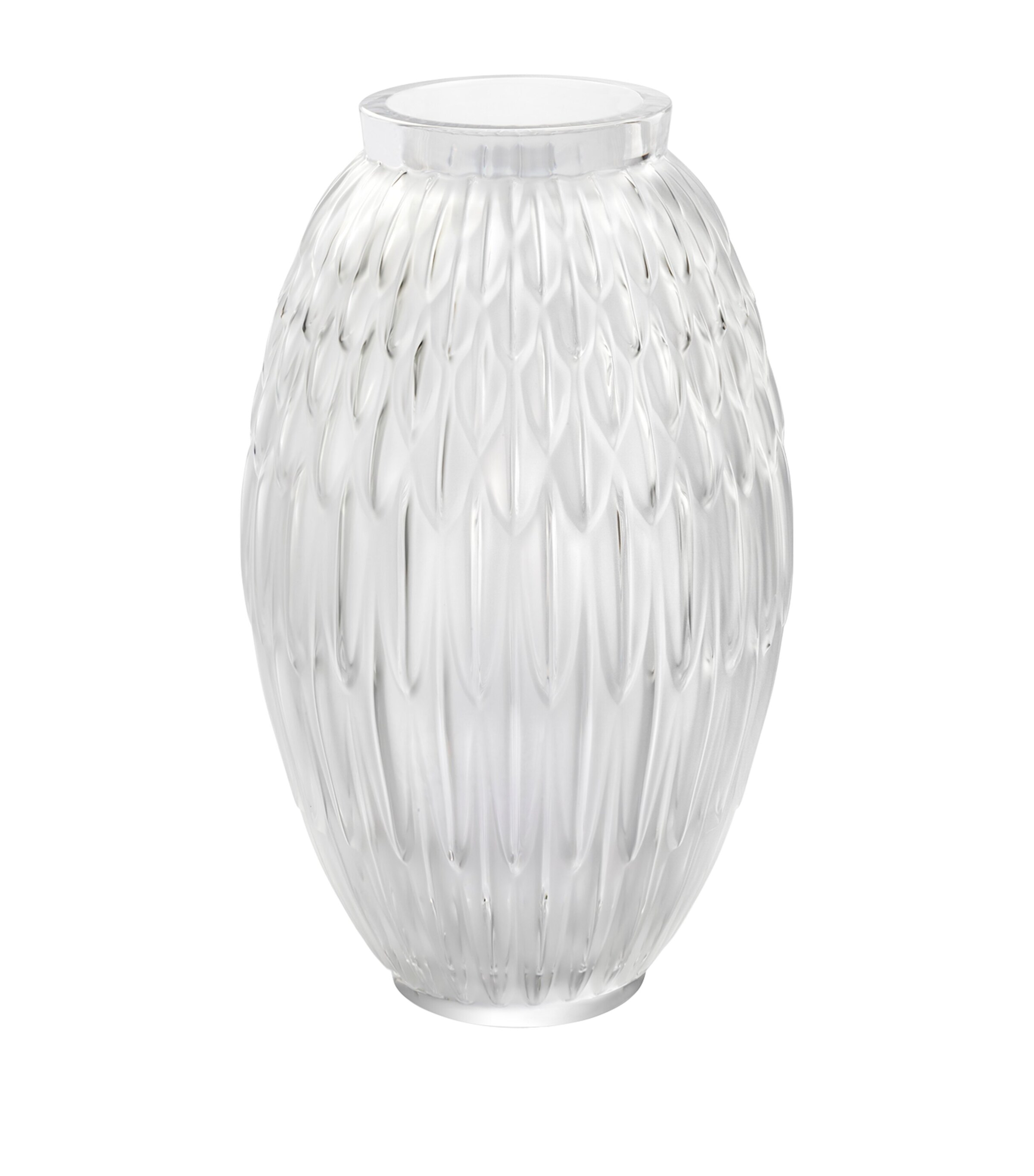 Lalique Grand Plumes Vase (36cm) | Gifts | Home Accessories | Vases | Designers | Lalique | Dining Room