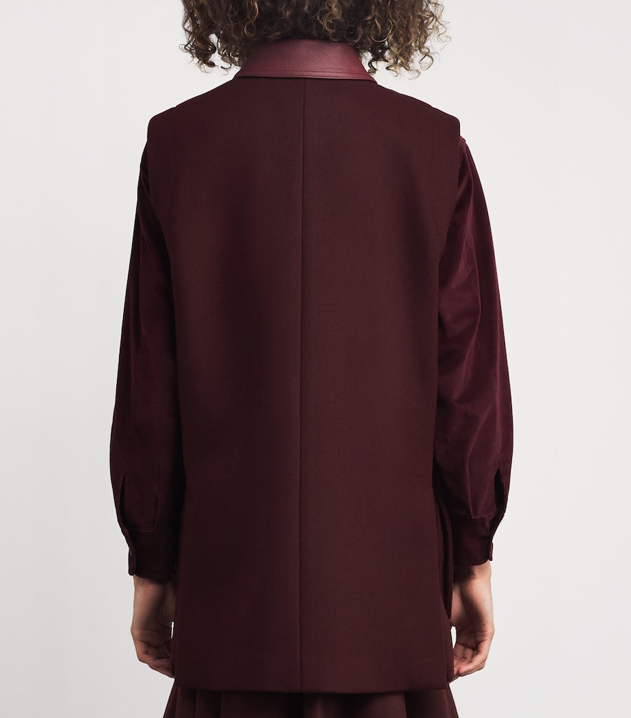 Wool-Alpaca-Cashmere Gilet CHERRY Image 3