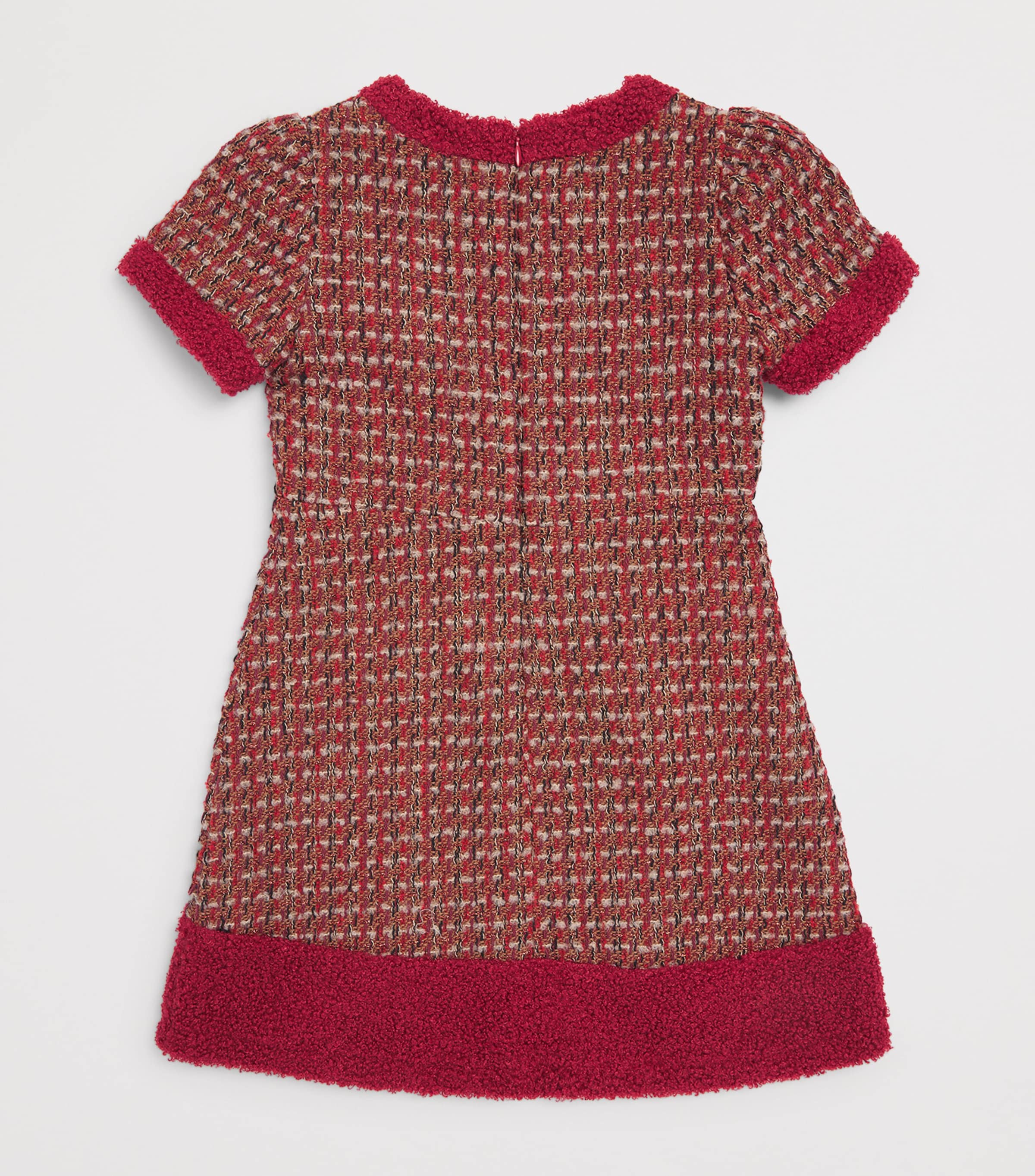 Patachou Tweed Short-Sleeve Dress (2-14 Years) Tweed Image 2