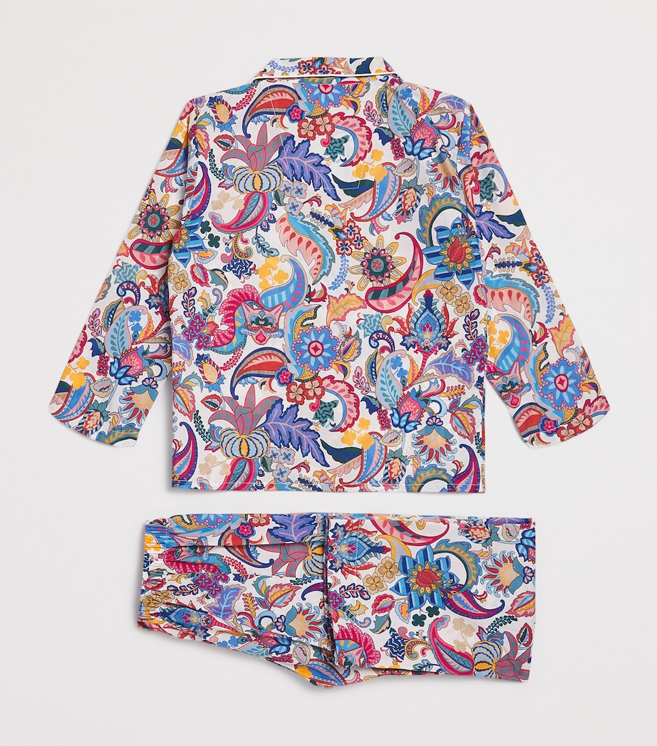 Derek Rose Kids Printed Ledbury Pyjama Set (13-16 Years) Image 2