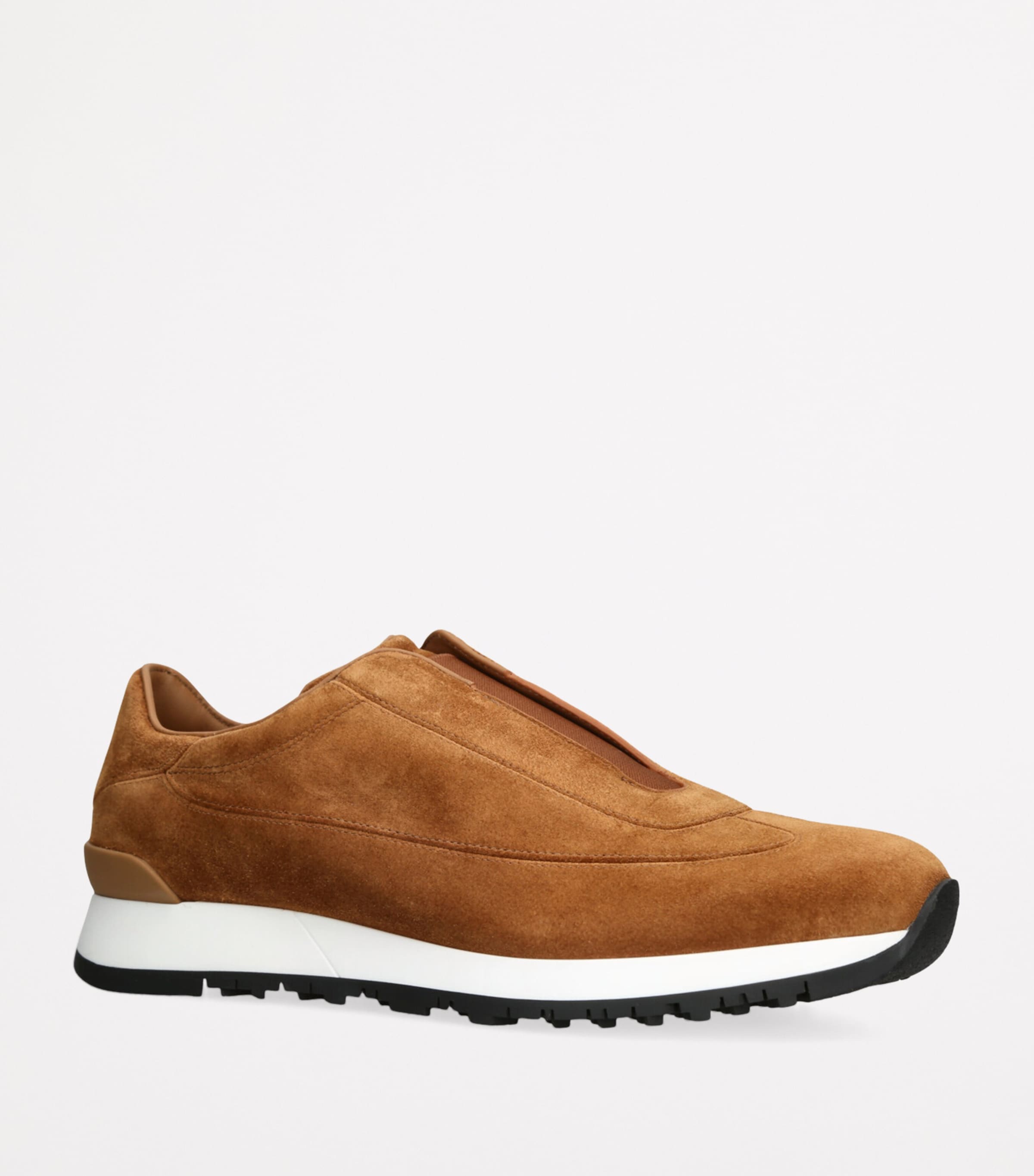 Suede Lift Slip-On Sneakers BROWN Image 3