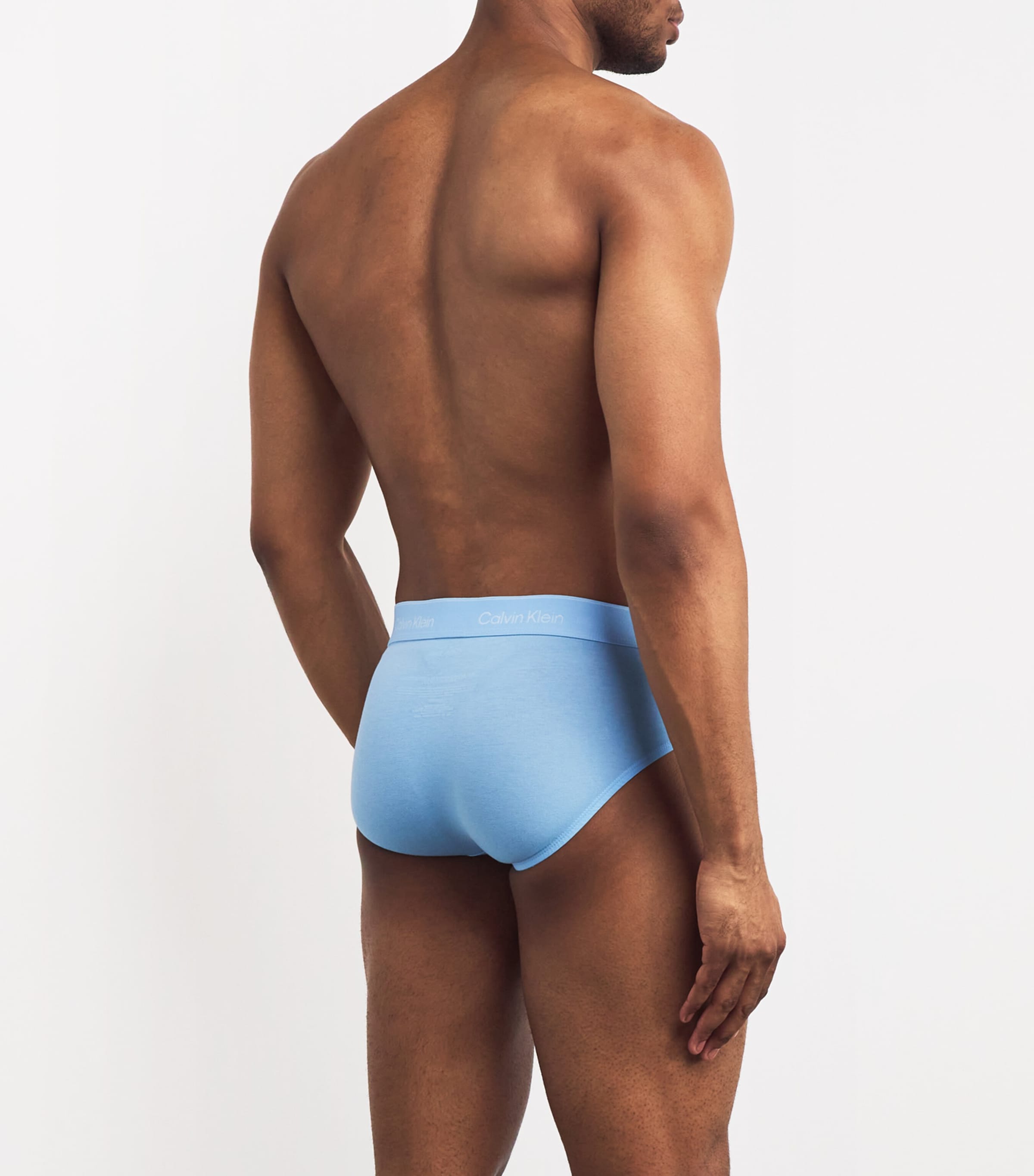 Cotton Stretch Icon Hip Briefs (Pack of 3) W8O-BLUE Image 3