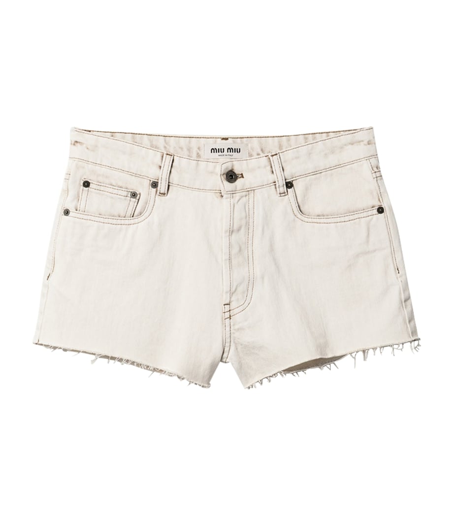 Miu Miu Womens Denim Shorts Image 1
