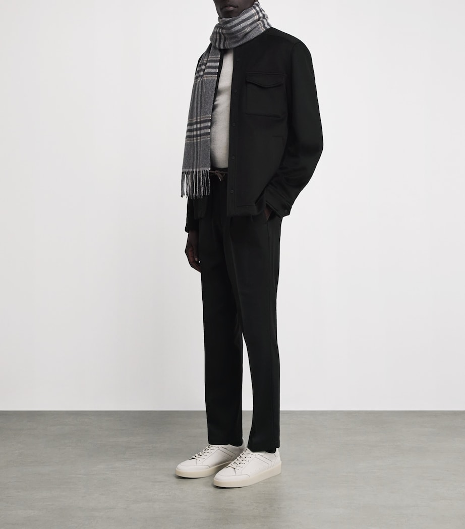 Cashmere Shirt Jacket BLACK Image 2