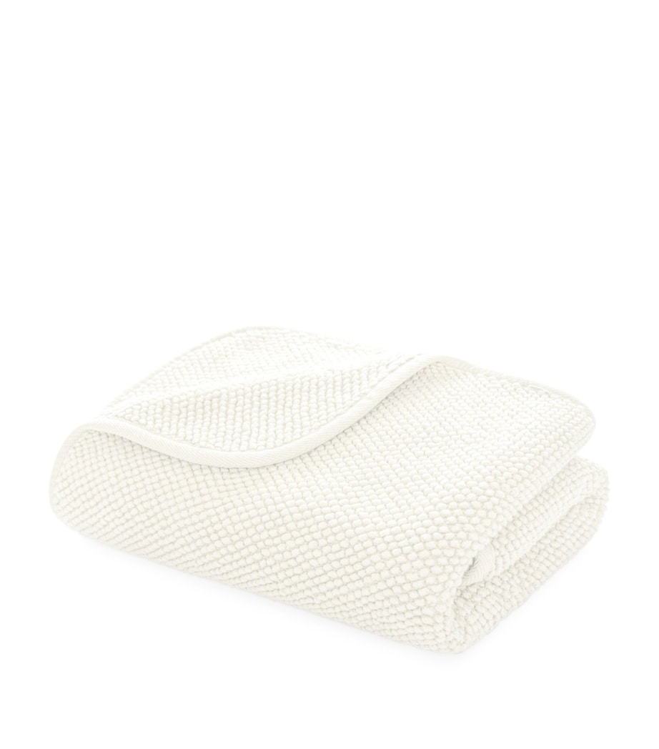 GRACCIOZA Cotton Pearls Washcloth (30cm x 30cm) Snow Image 3