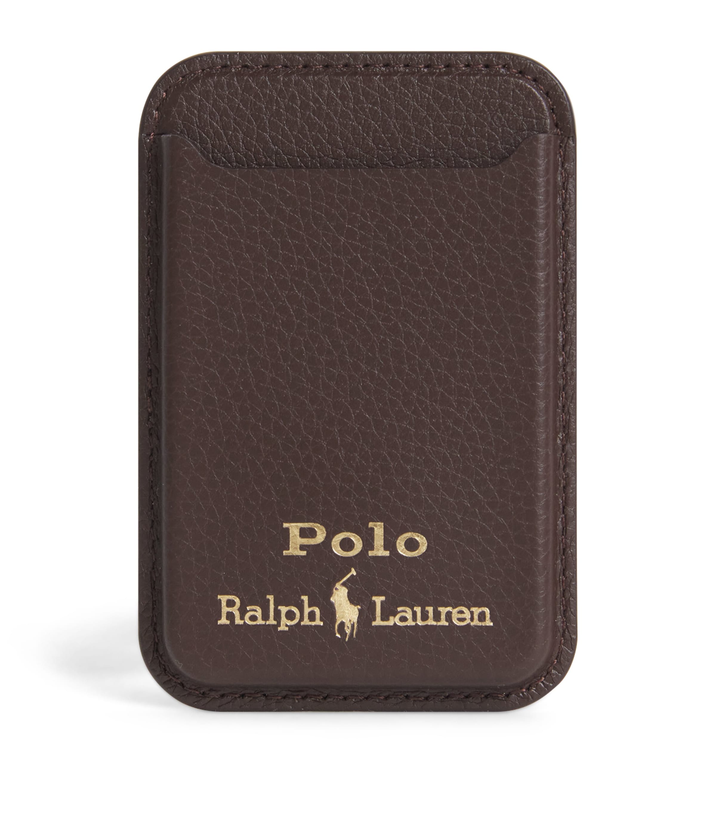 Polo Ralph Lauren Brown Leather MagSafe Card Case | Harrods US