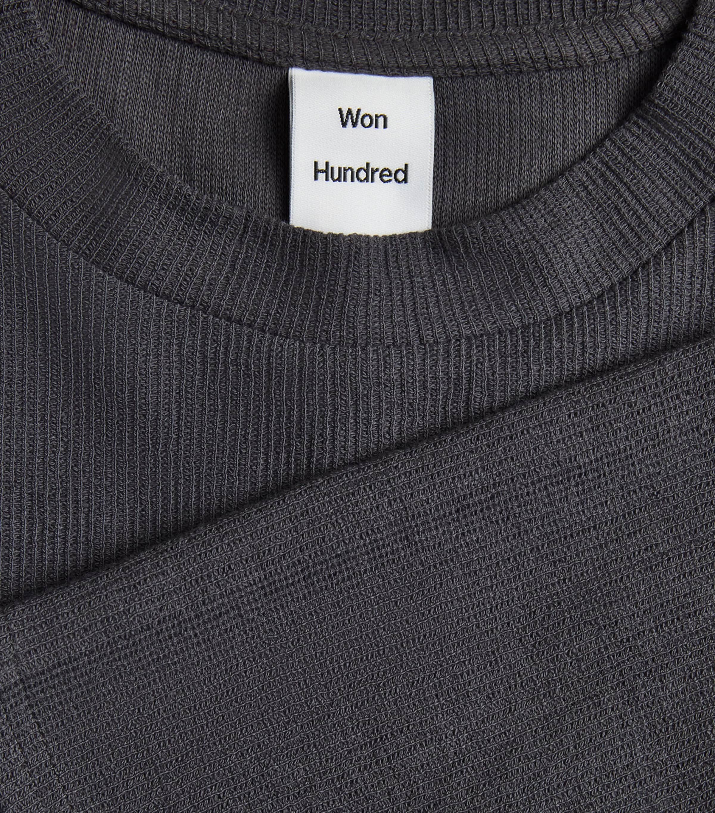 Won Hundred Mens Cotton Steven Long-Sleeve T-Shirt Asphalt Image 6