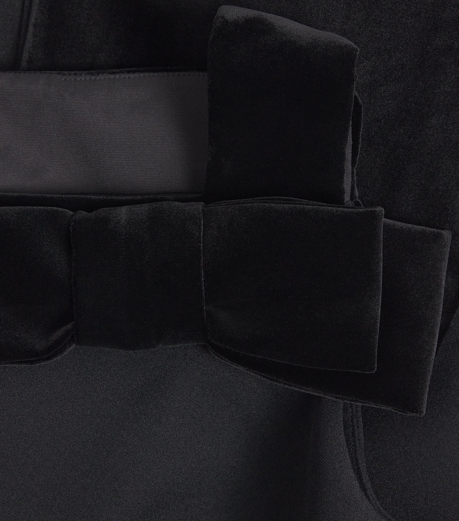 Velvet-Cape Harley Gown BLACK Image 5