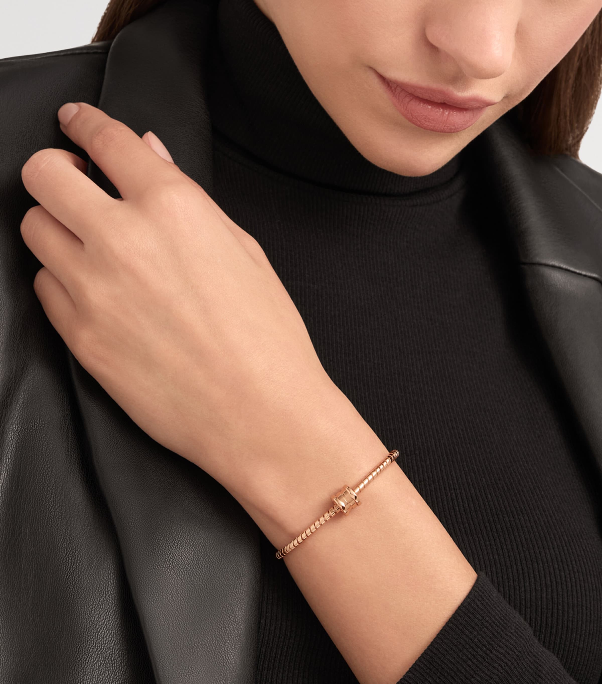 Bvlgari Rose Gold B.zero1 Bangle Pink Gold Image 4