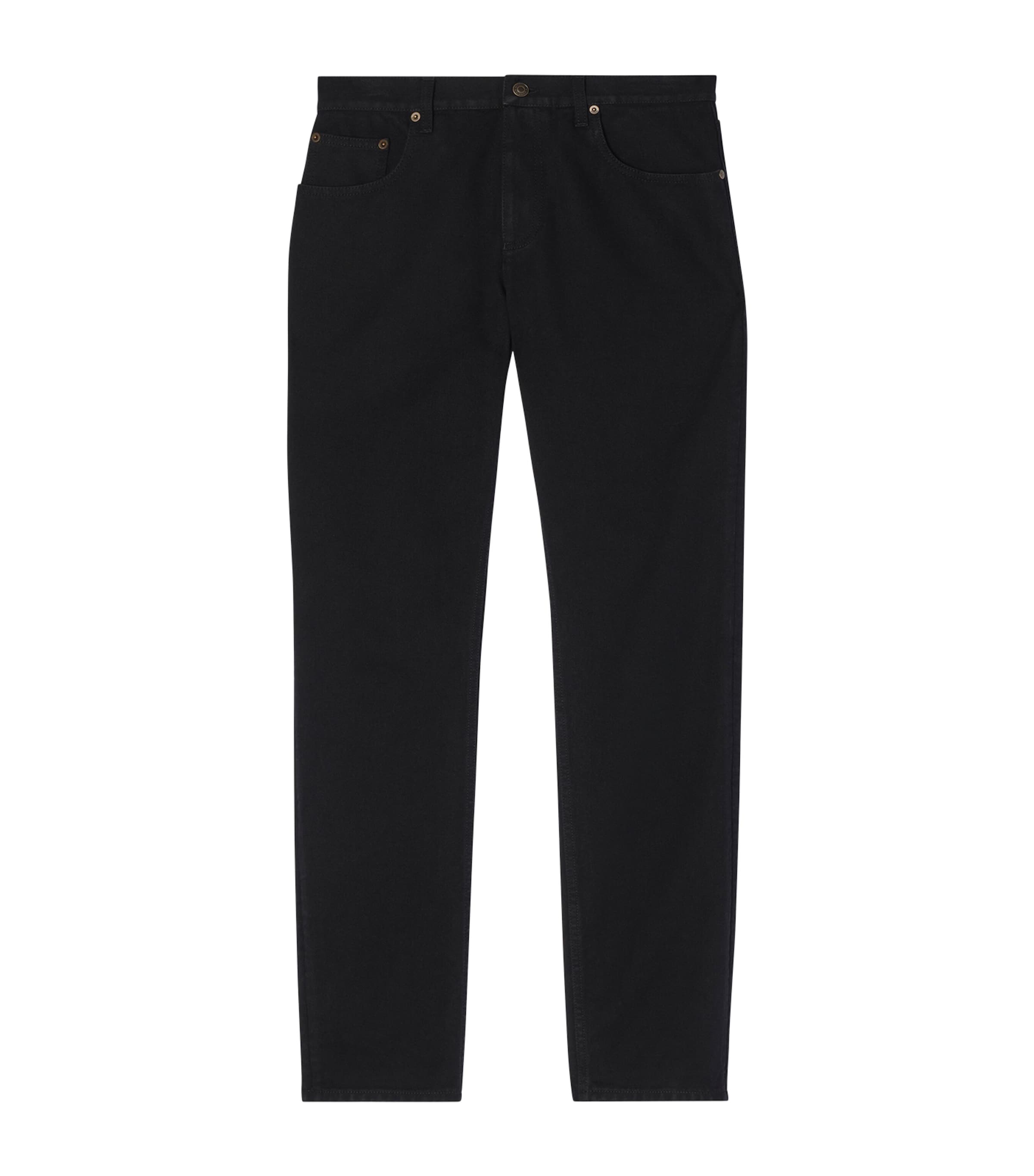 Burberry Mens Slim Jeans Black Image 1