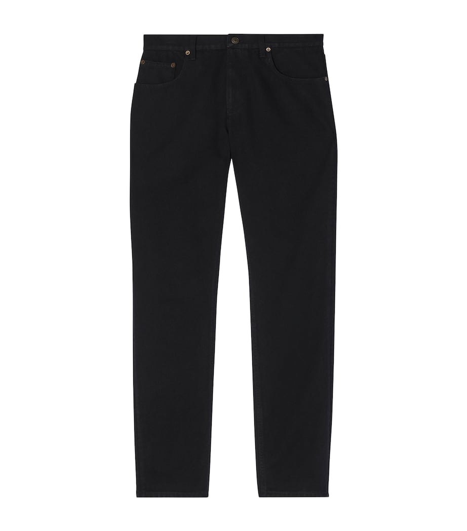 Burberry Mens Slim Jeans Black Image 1
