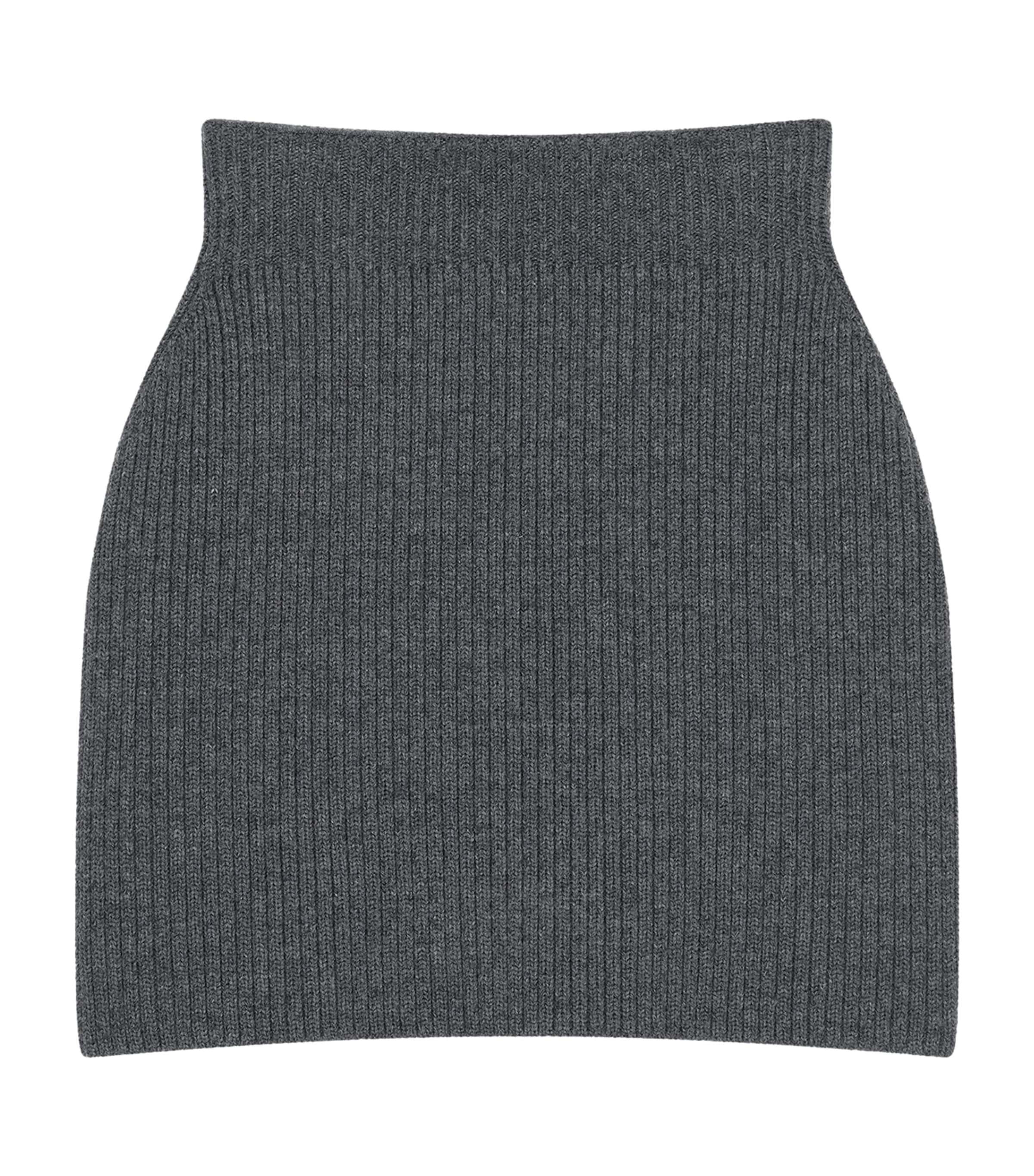 Wool-Alpaca Mini Skirt SLATE BLEND Image 1