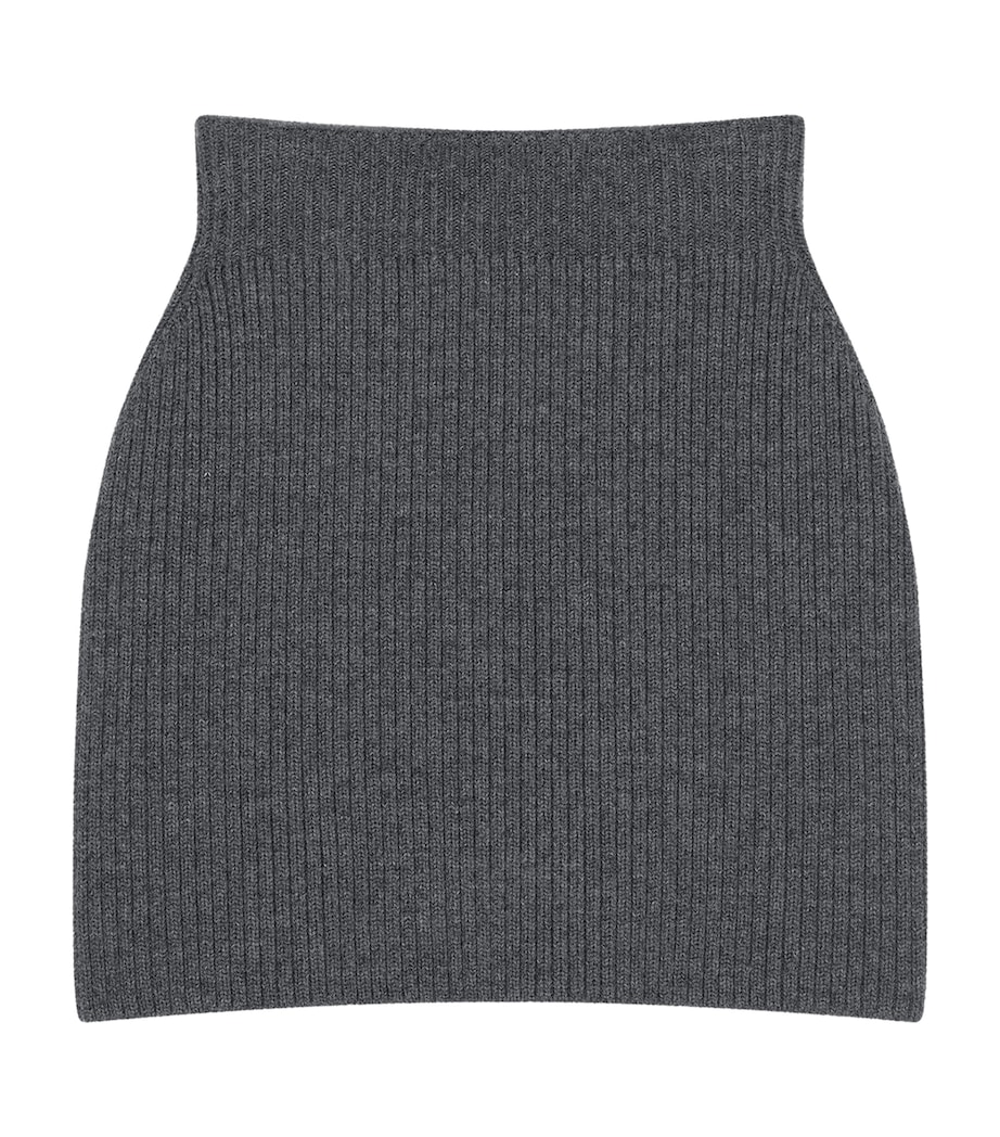 Wool-Alpaca Mini Skirt SLATE BLEND Image 1