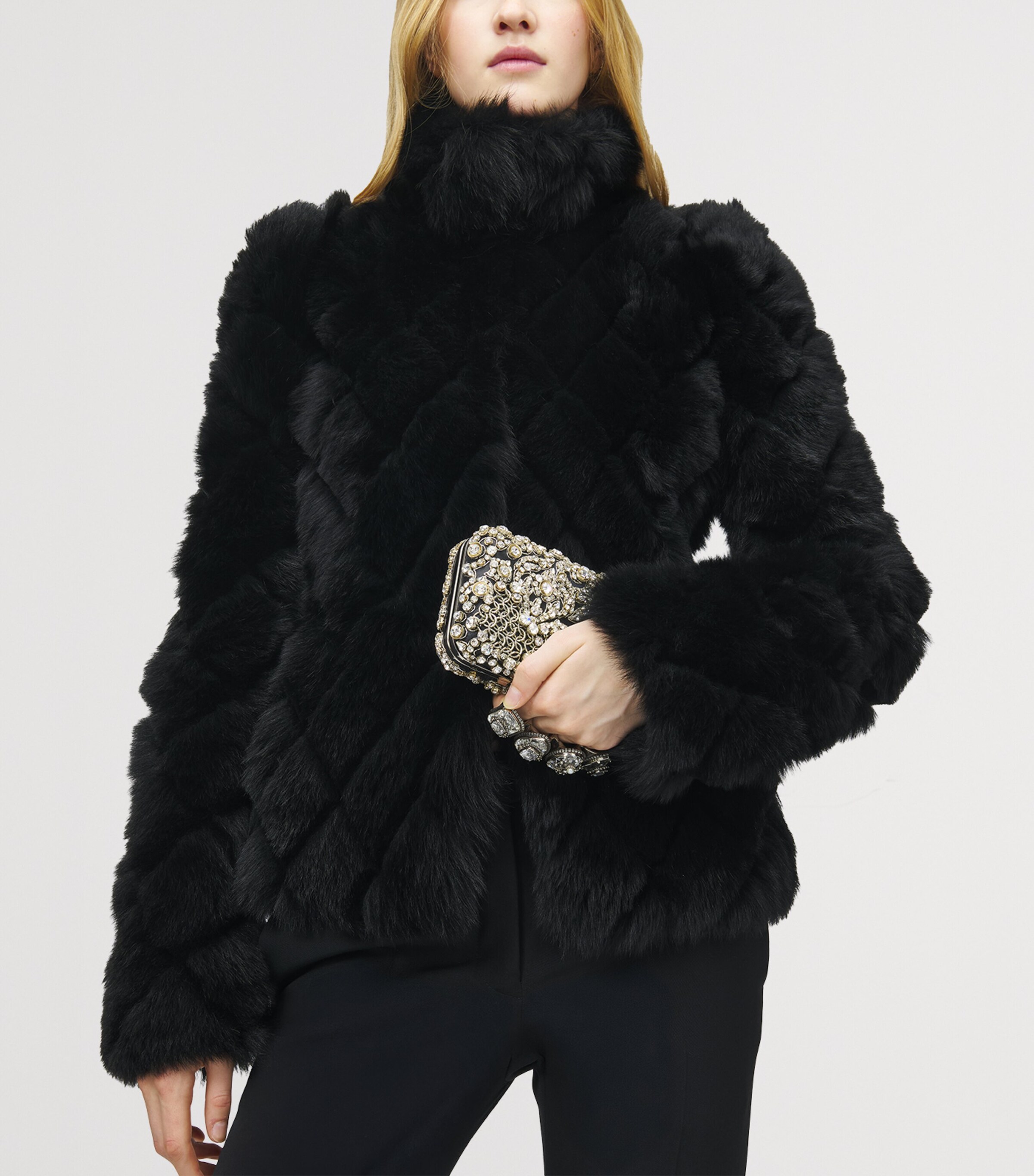 Embellished Skull Knuckle Clutch Bag 1090 Image 7