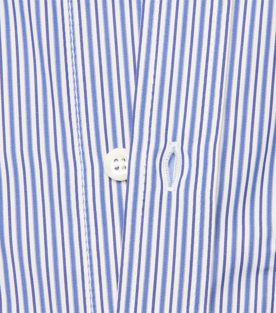 Junya Watanabe MAN Mens Cotton Stripe Shirt Wh/nv/blu X Sx/why Image 6