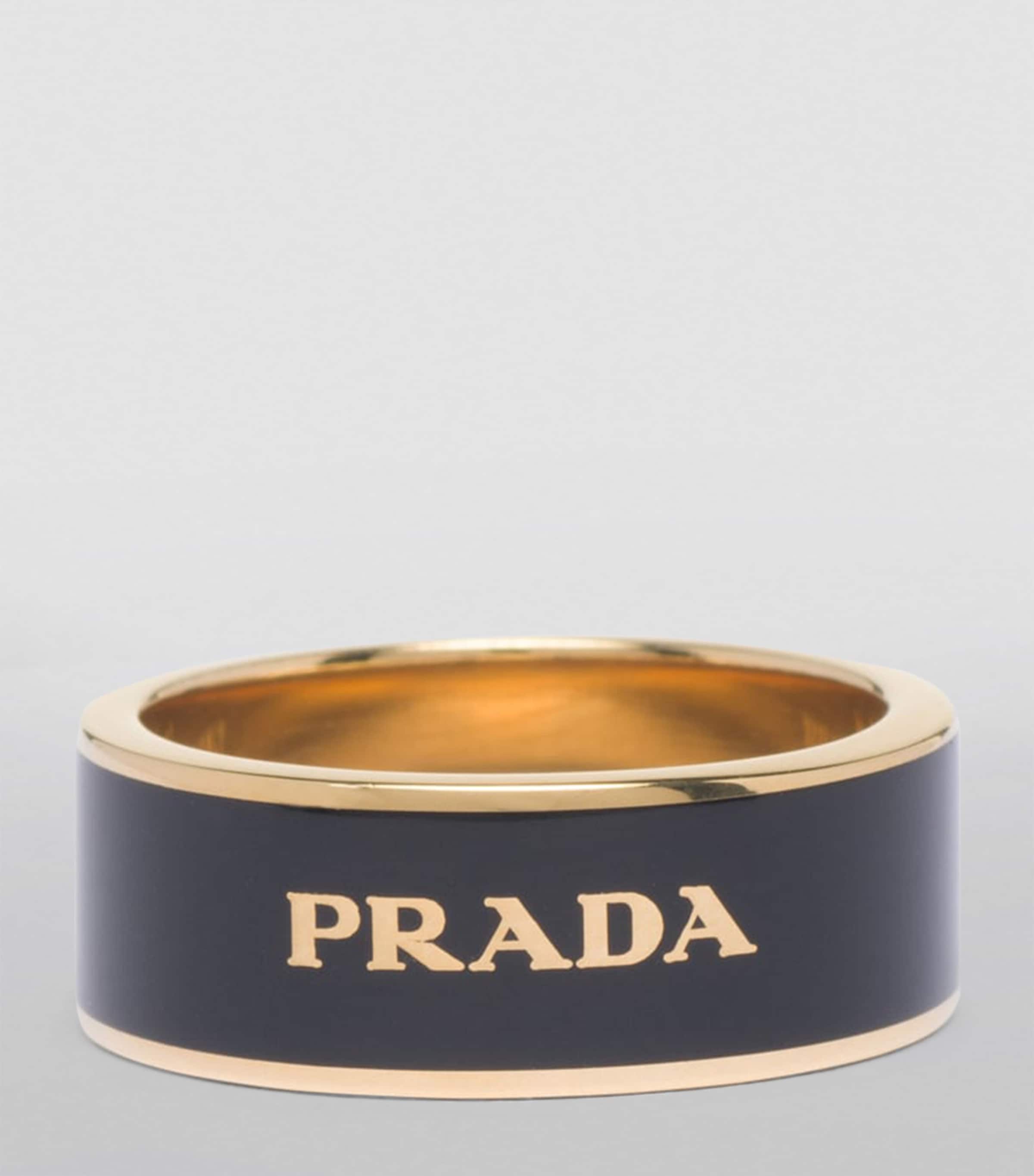 Prada Enamel Logo Ring Image 4