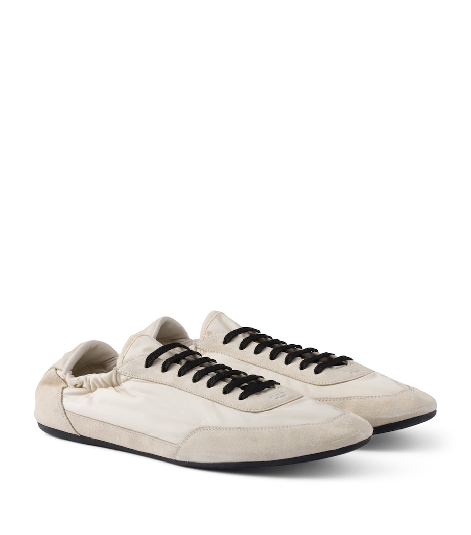 Re-Nylon and Suede Collapse Sneakers F0304 Image 1