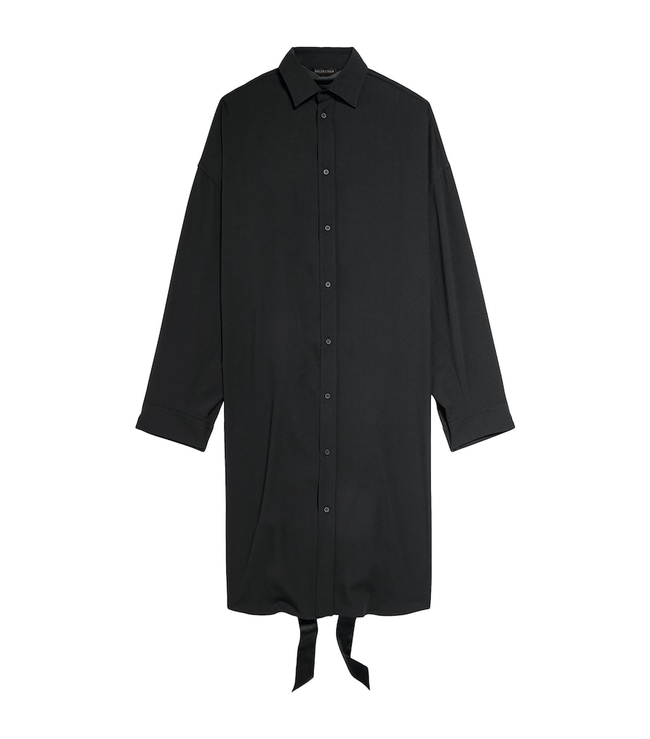 Lace-Up Shirt Dress 1000 Image 1