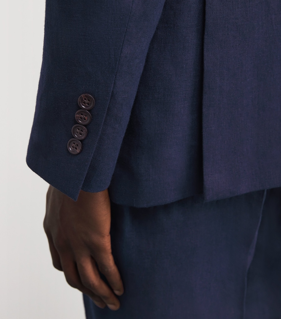 Linen Blazer NAVY Image 6