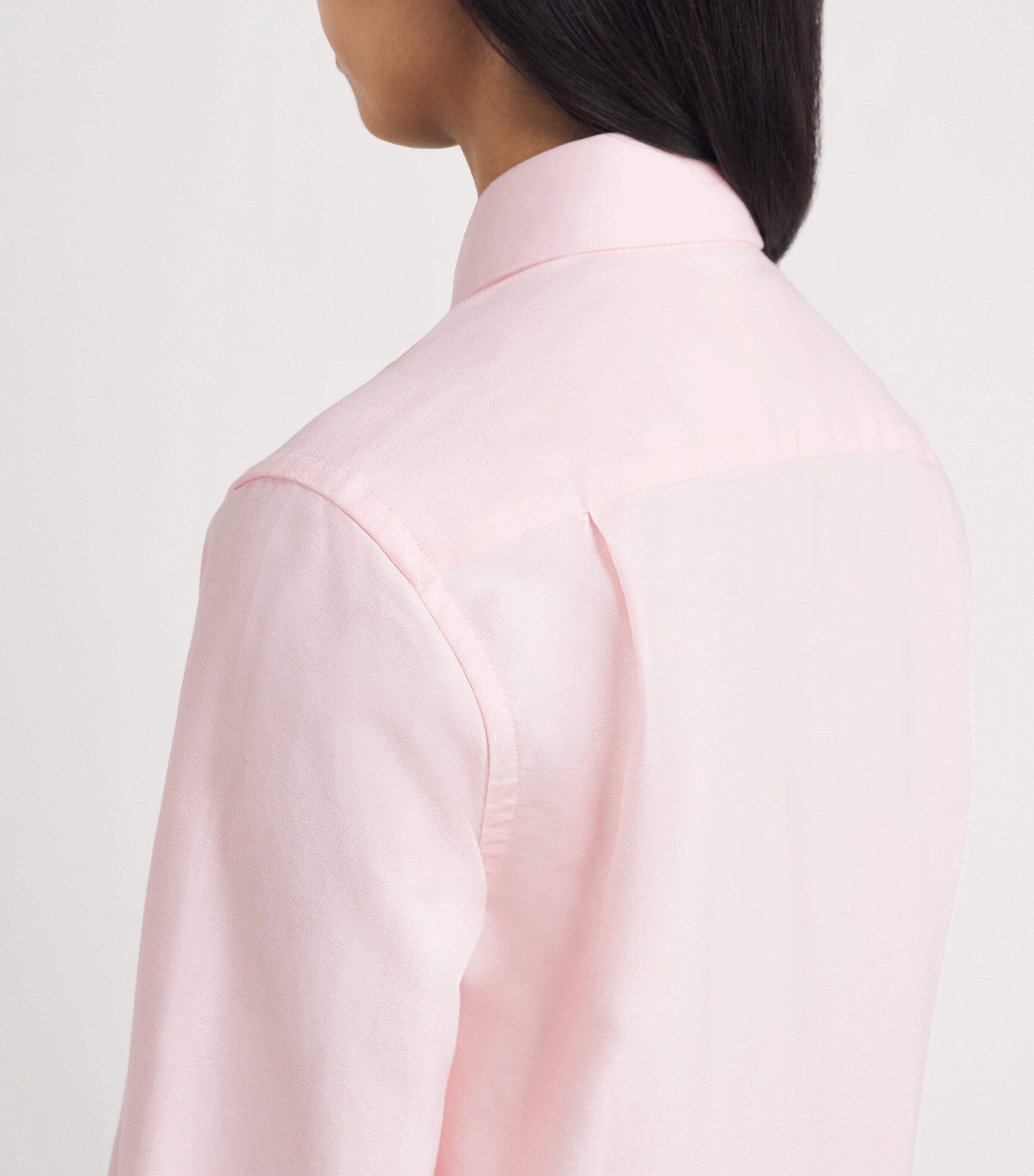 With Nothing Underneath Womens Organic Cotton The Classic Oxford Shirt Rose Pink Image 6