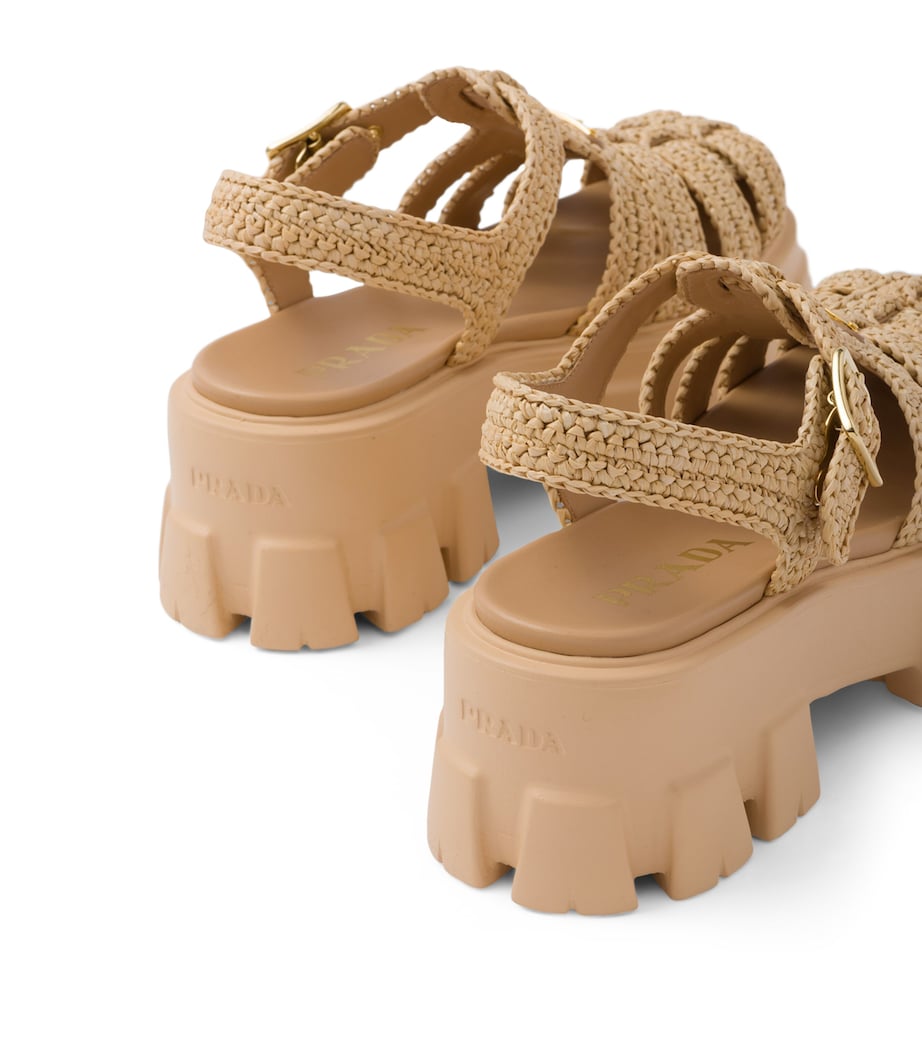 Crochet Platform Sandals 55 F0018 Image 4