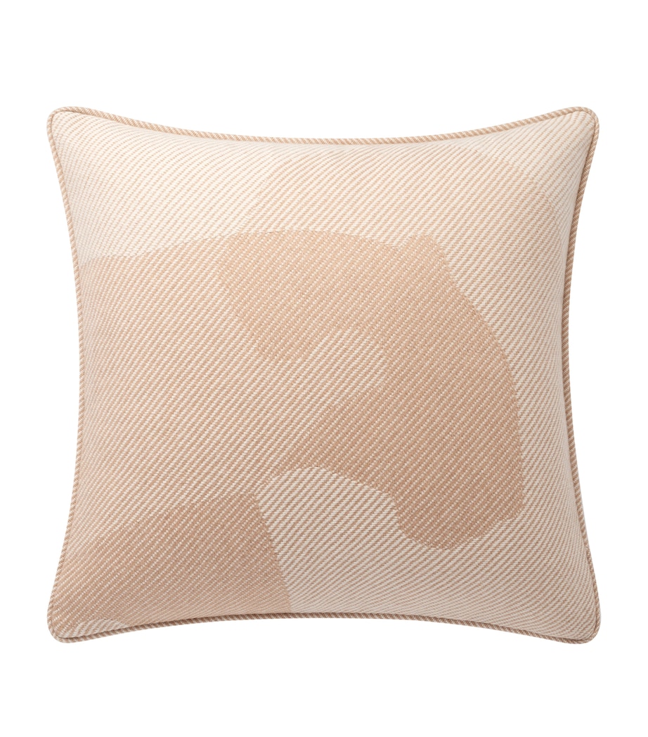 Cartier Wool-Cashmere Panthère de Cartier Cushion (50cm x 50cm) Beige Image 1