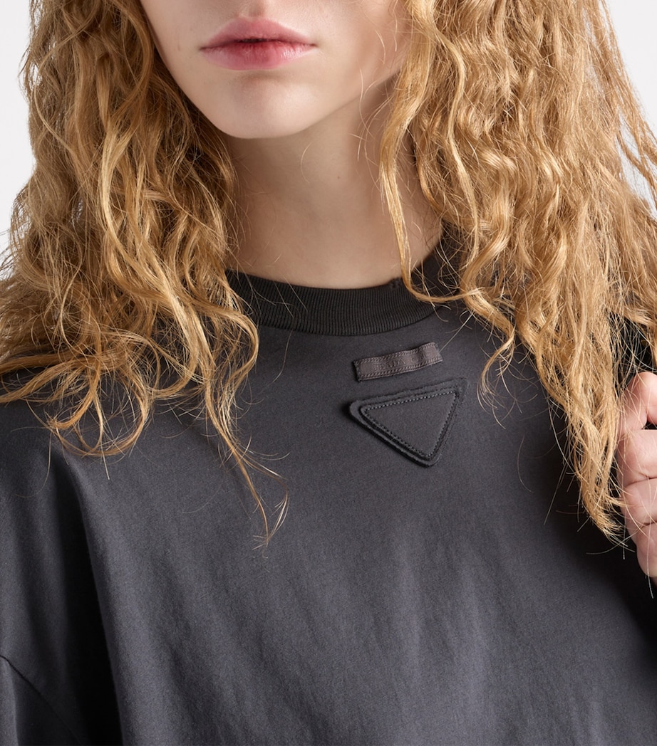 Cotton Distressed T-Shirt F0112 Image 5