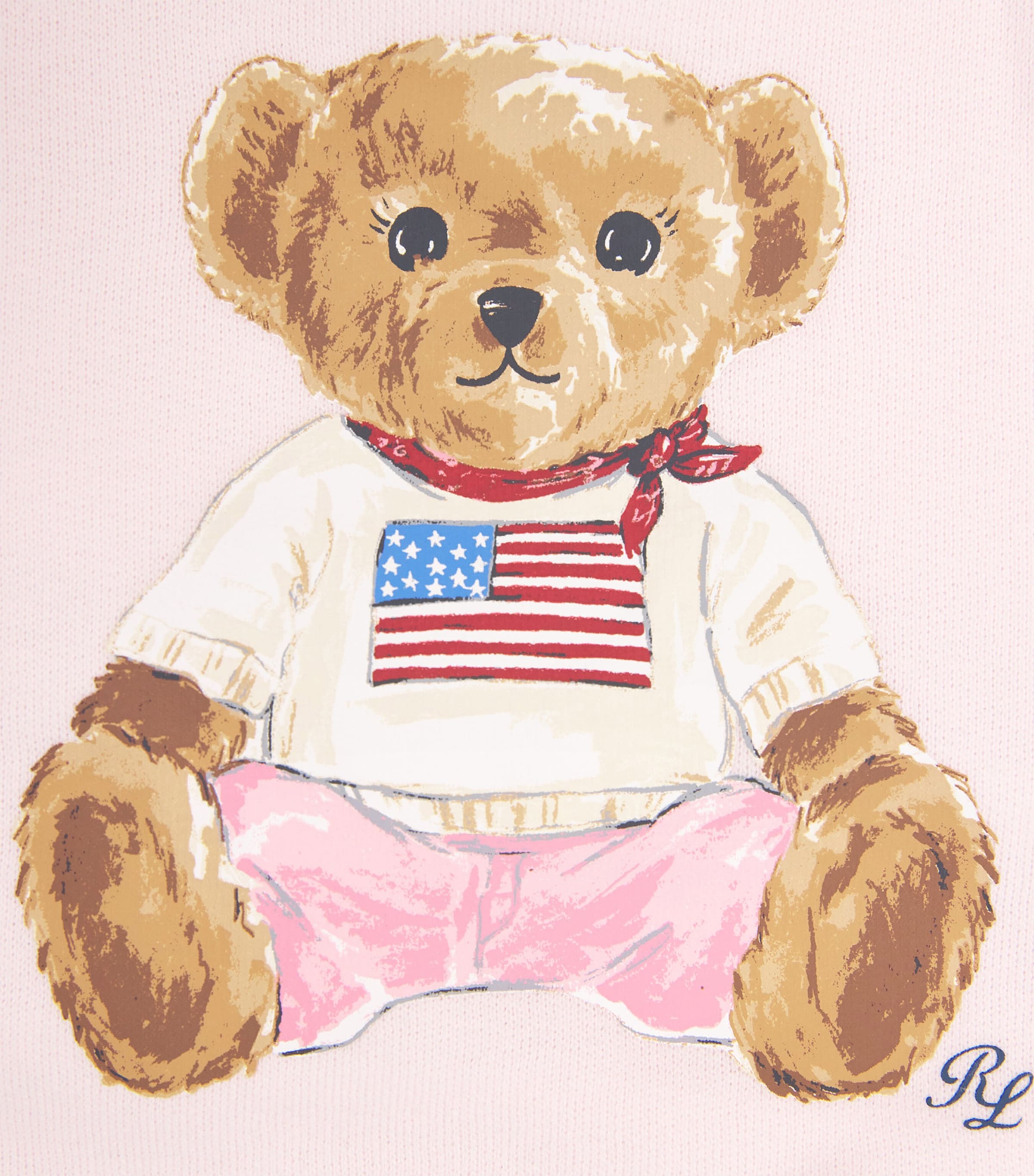 Cotton-Blend Bear Sweatshirt and Sweatpants Set (3-24 Months) PINK Image 4