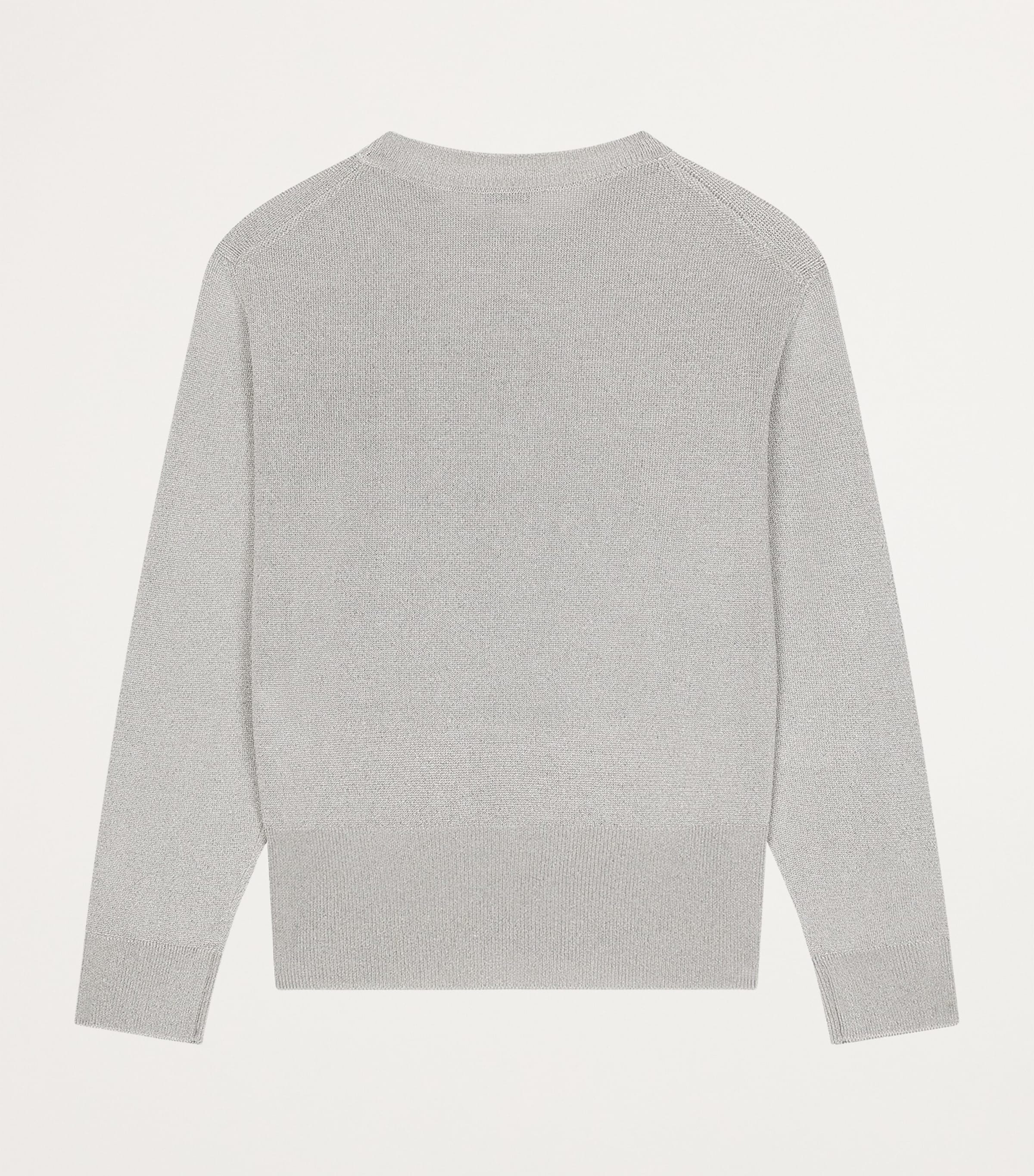 Dolce&Gabbana Kids Cotton-Lurex Logo Sweater (8-12+ Years) Optical White Image 2