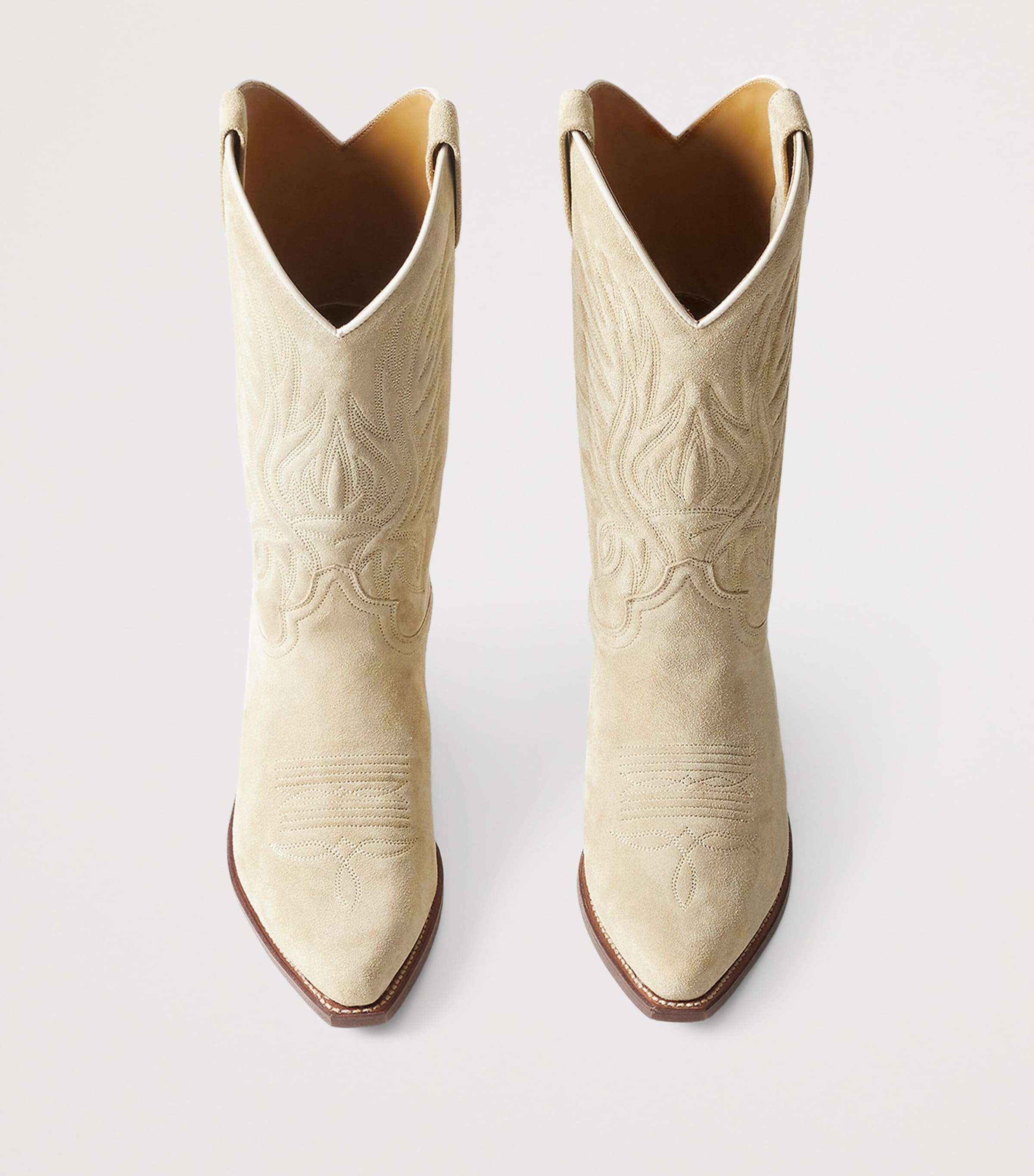 Suede Chilton Cowboy Boots ICON TAN Image 4