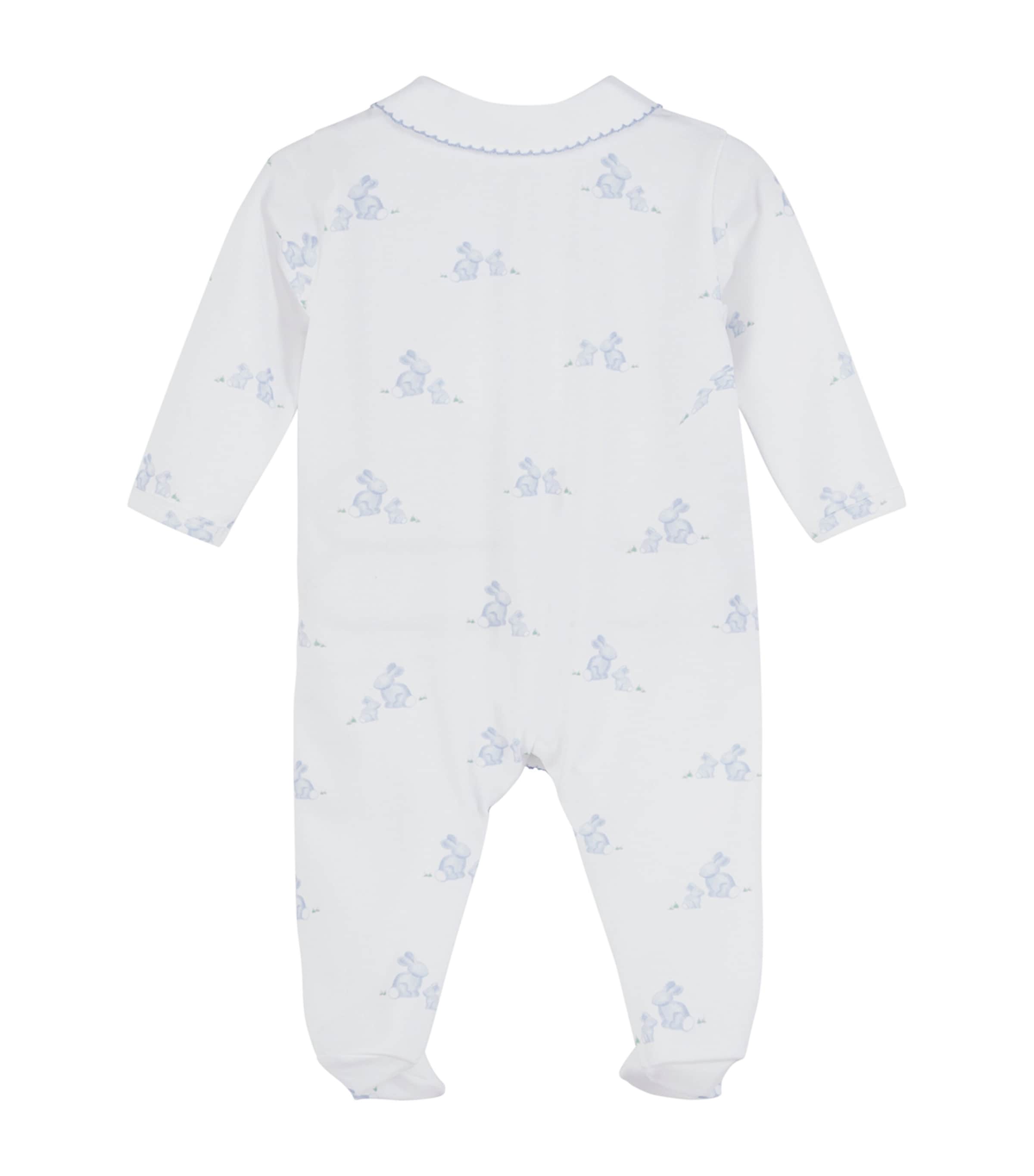 Organic Cotton Lapinou All-In-One (0-9 Months) PALE BLUE BUNNY Image 2