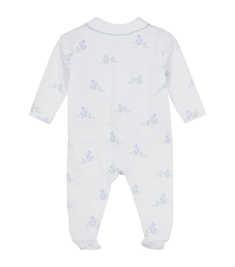 Organic Cotton Lapinou All-In-One (0-9 Months) PALE BLUE BUNNY Image 2