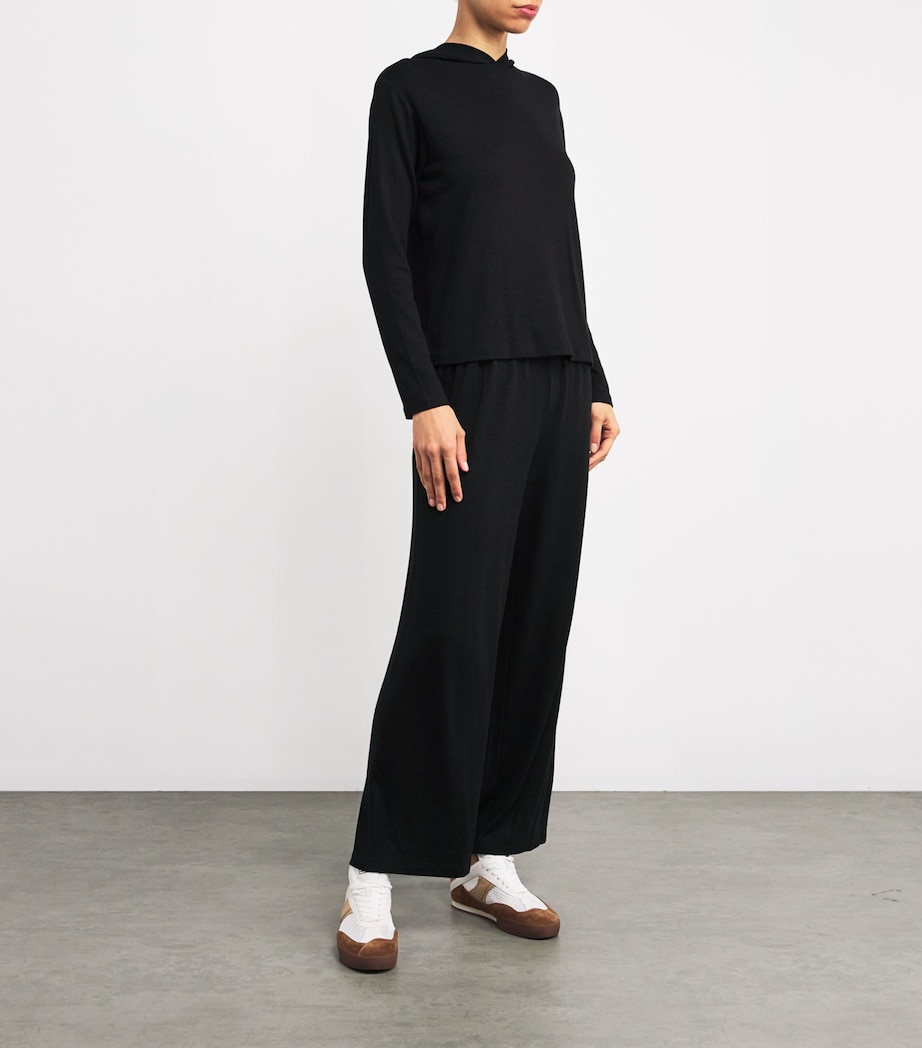 Vince Womens Lounge Hoodie Black Image 2