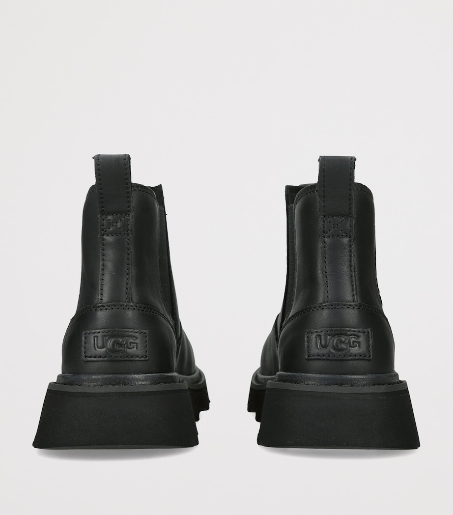 UGG Leather Lug Chelsea Boots Black Image 2