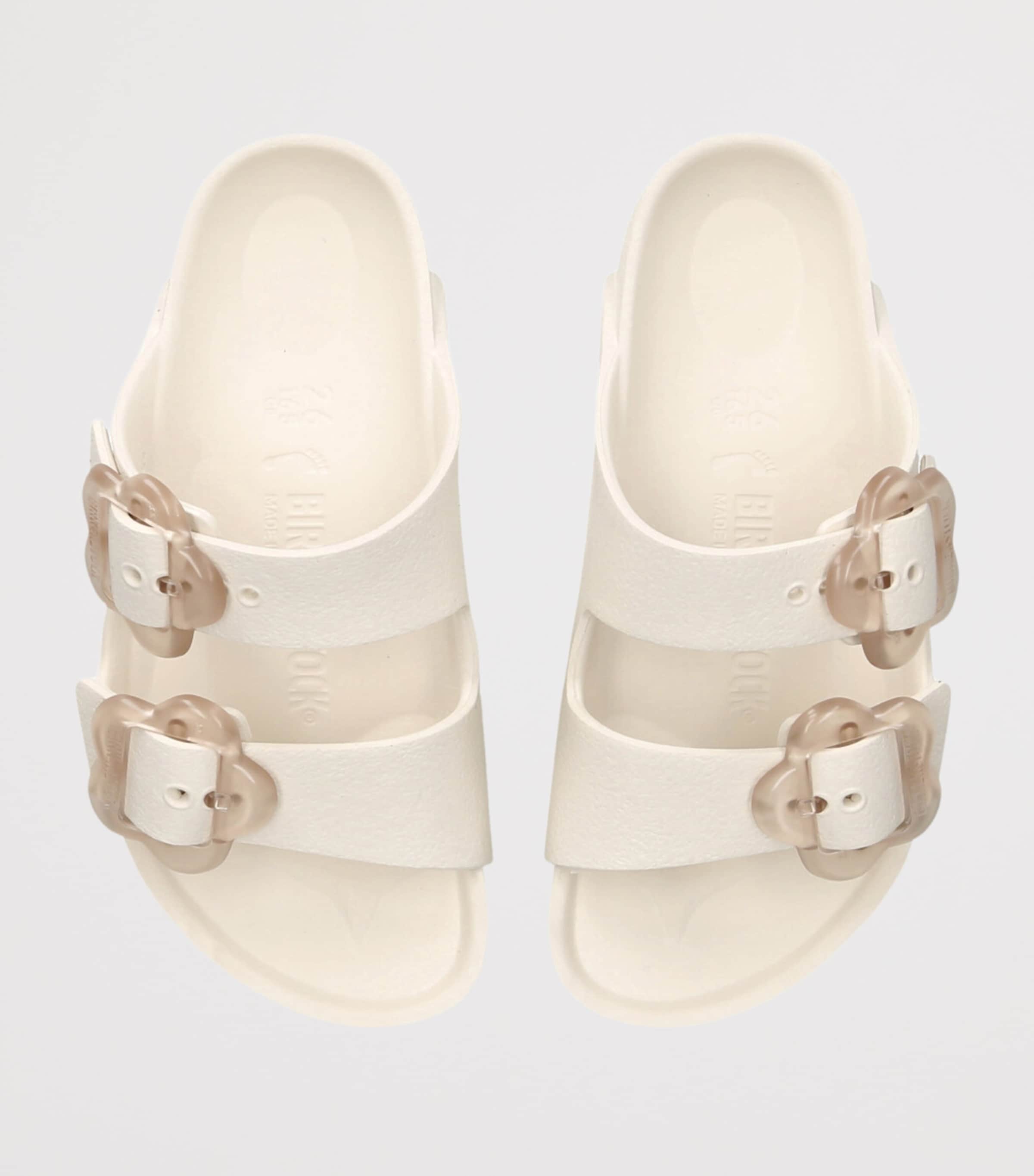Birkenstock Arizona Flower Sandals White Image 4